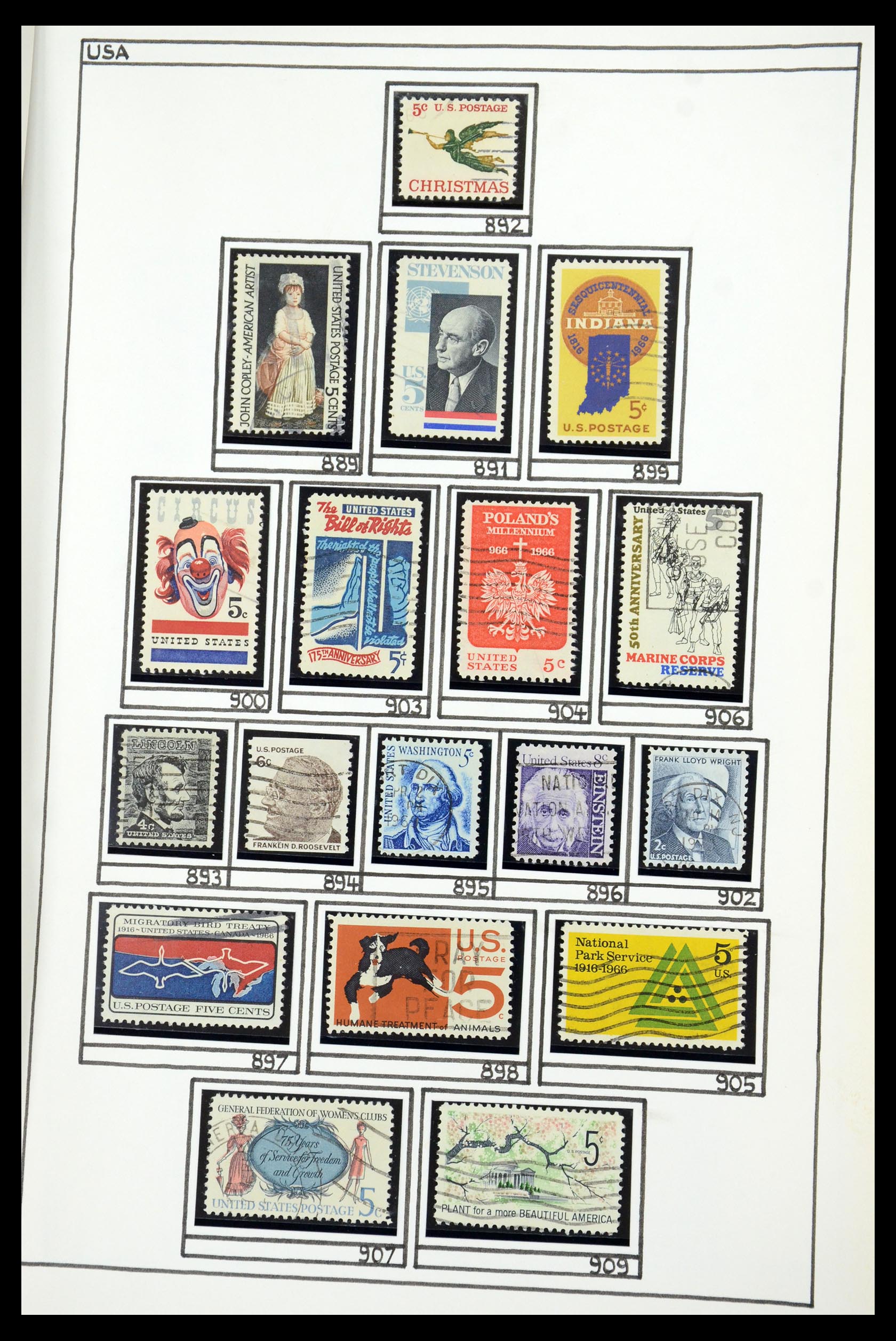 35888 054 - Stamp Collection 35888 USA 1851-2014.