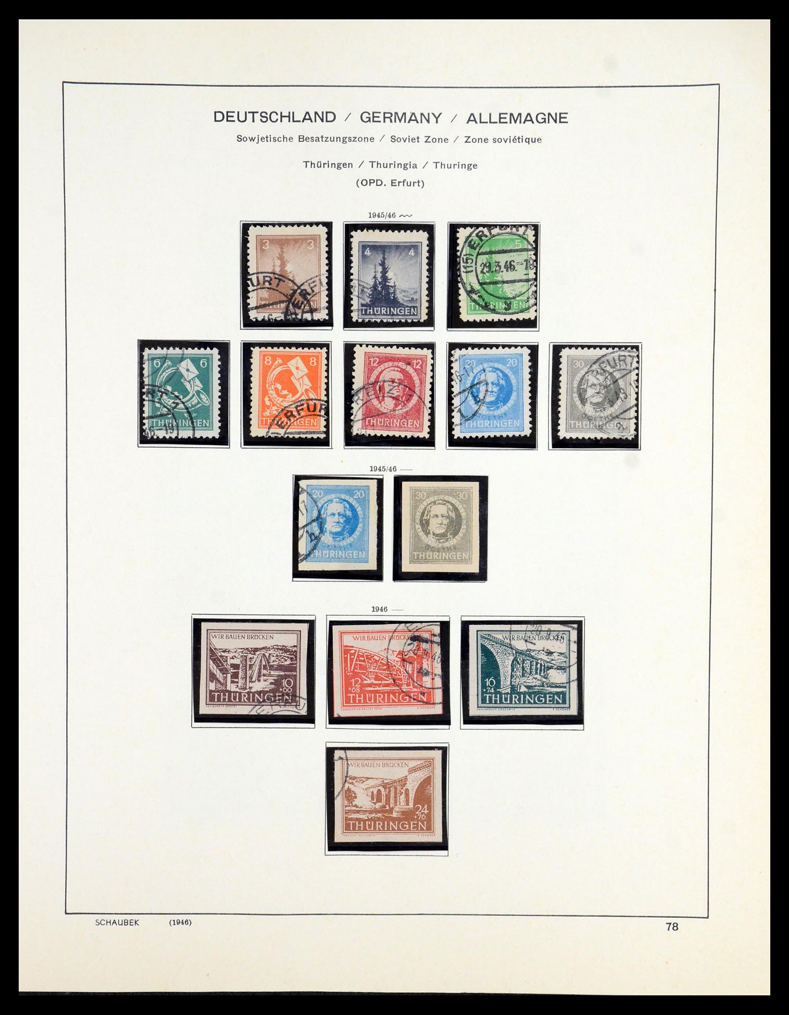 35893 012 - Postzegelverzameling 35893 Sovjet Zone en DDR 1945-1990.