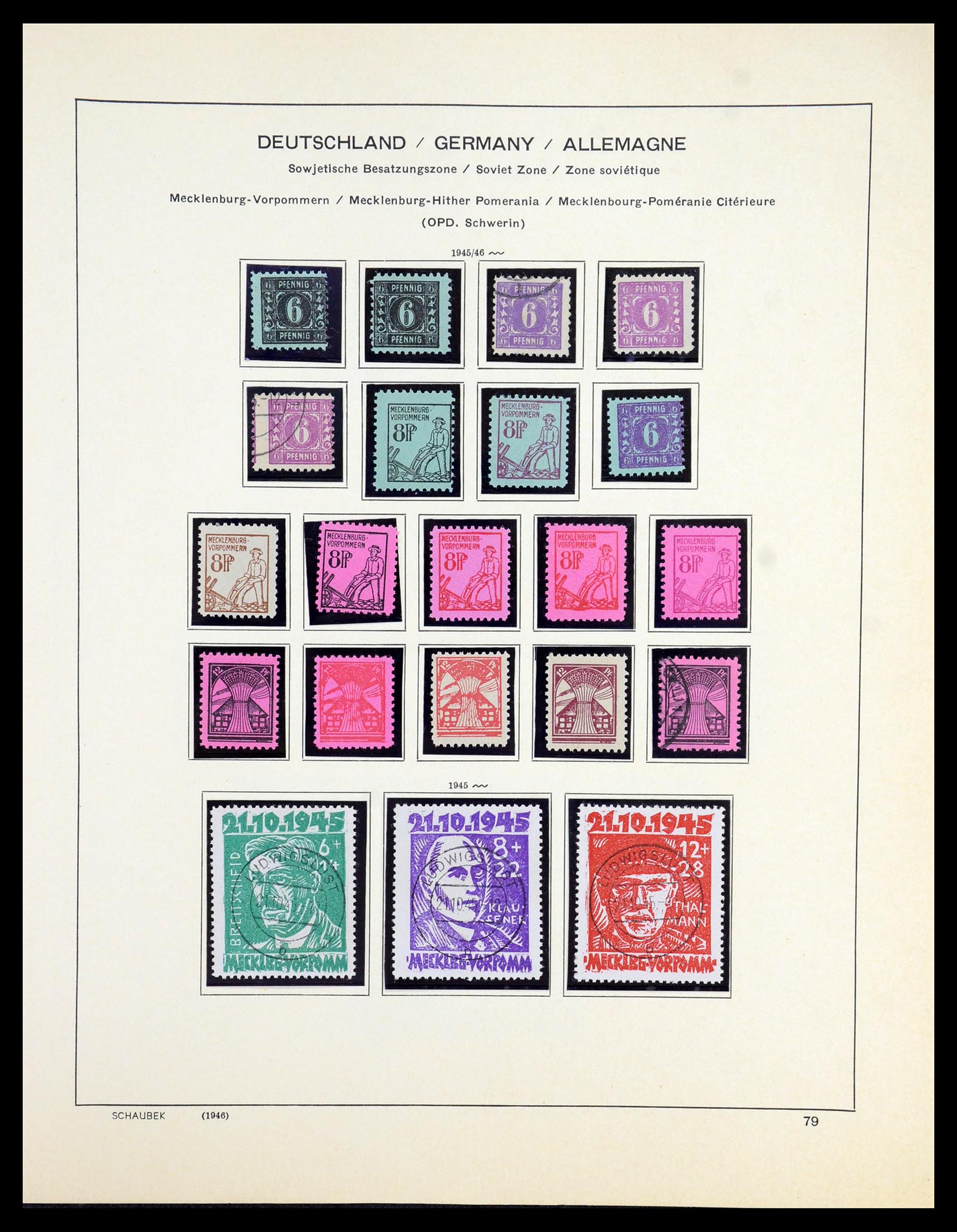 35893 013 - Postzegelverzameling 35893 Sovjet Zone en DDR 1945-1990.