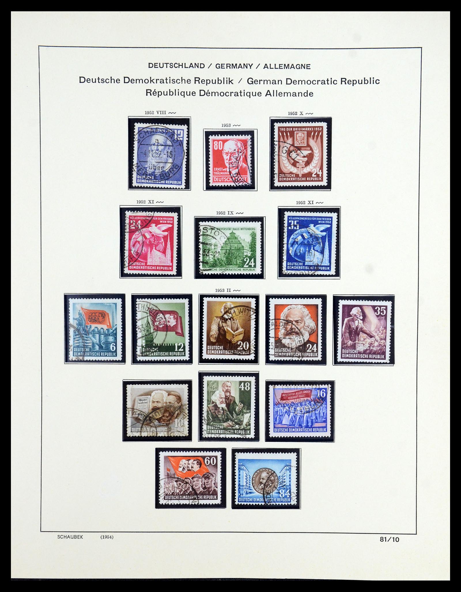 35893 025 - Postzegelverzameling 35893 Sovjet Zone en DDR 1945-1990.