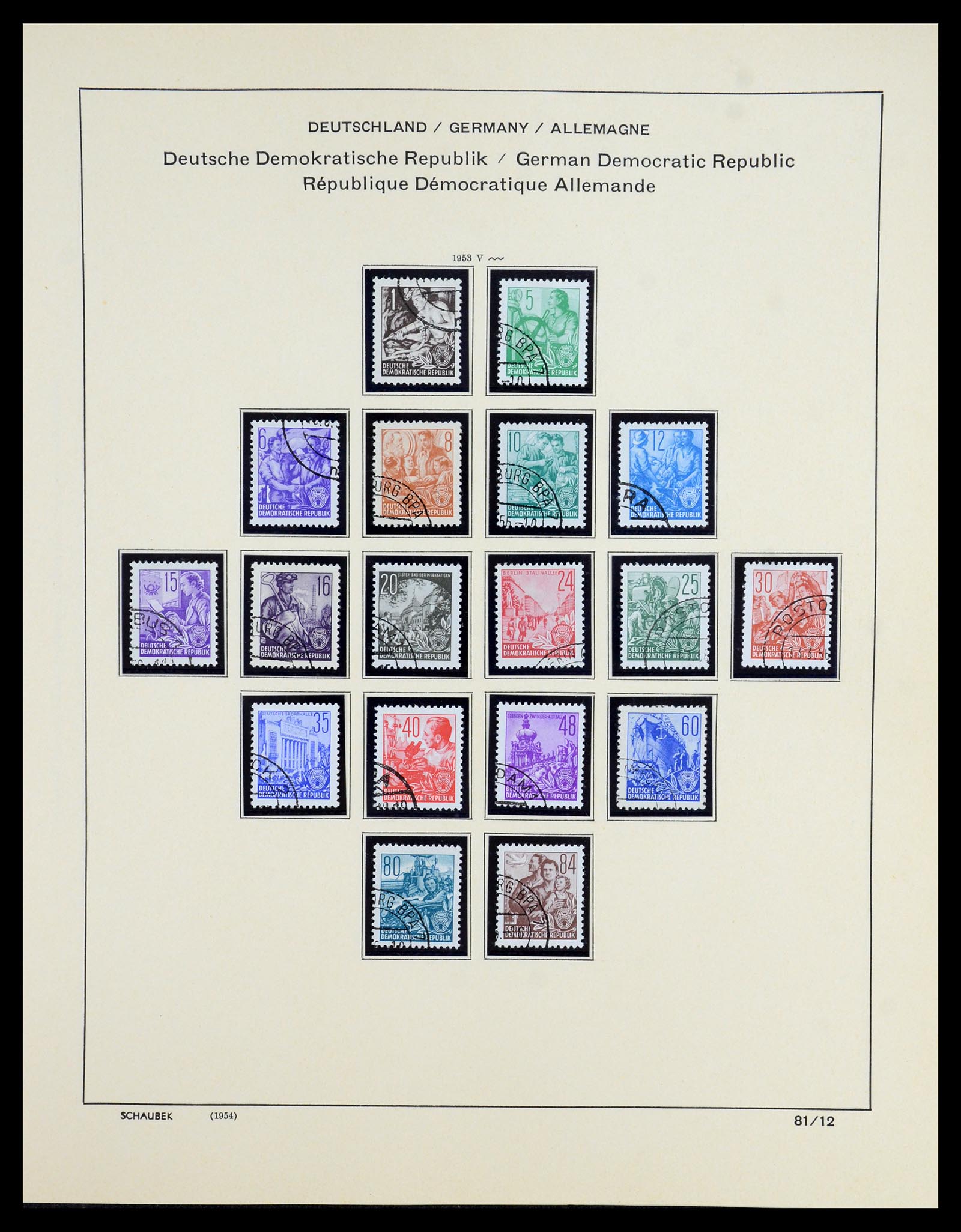 35893 027 - Postzegelverzameling 35893 Sovjet Zone en DDR 1945-1990.