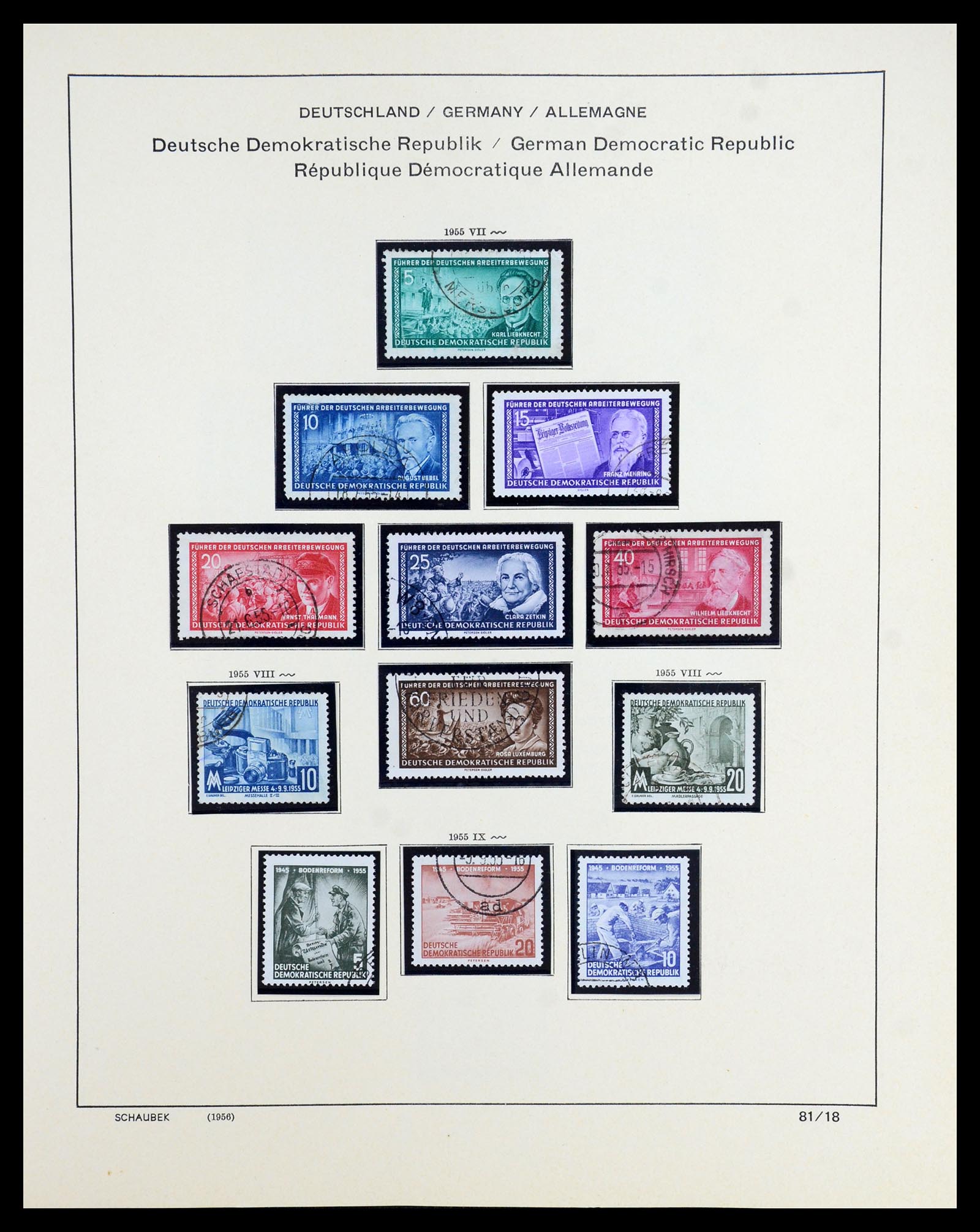 35893 037 - Postzegelverzameling 35893 Sovjet Zone en DDR 1945-1990.