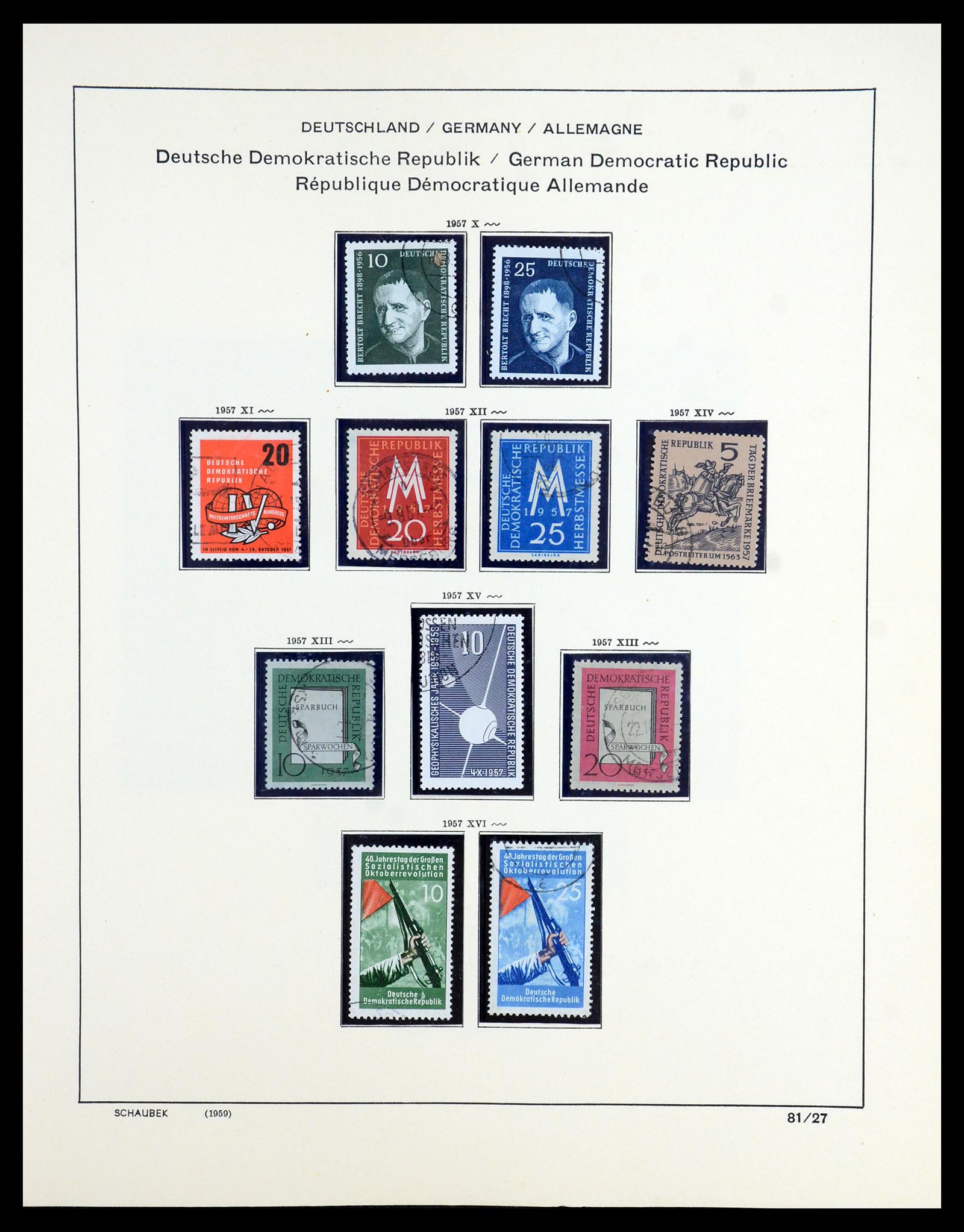 35893 050 - Postzegelverzameling 35893 Sovjet Zone en DDR 1945-1990.