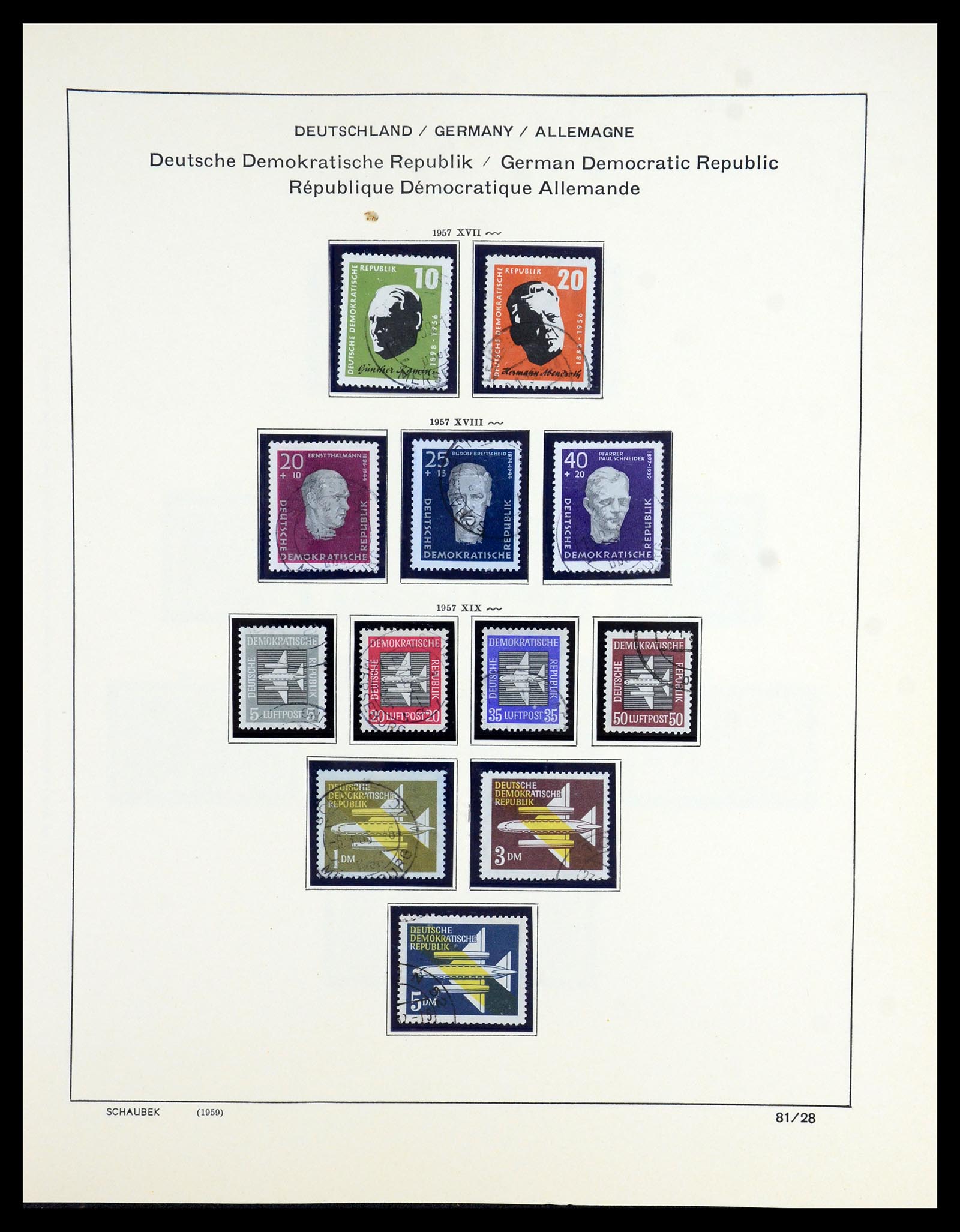 35893 052 - Postzegelverzameling 35893 Sovjet Zone en DDR 1945-1990.