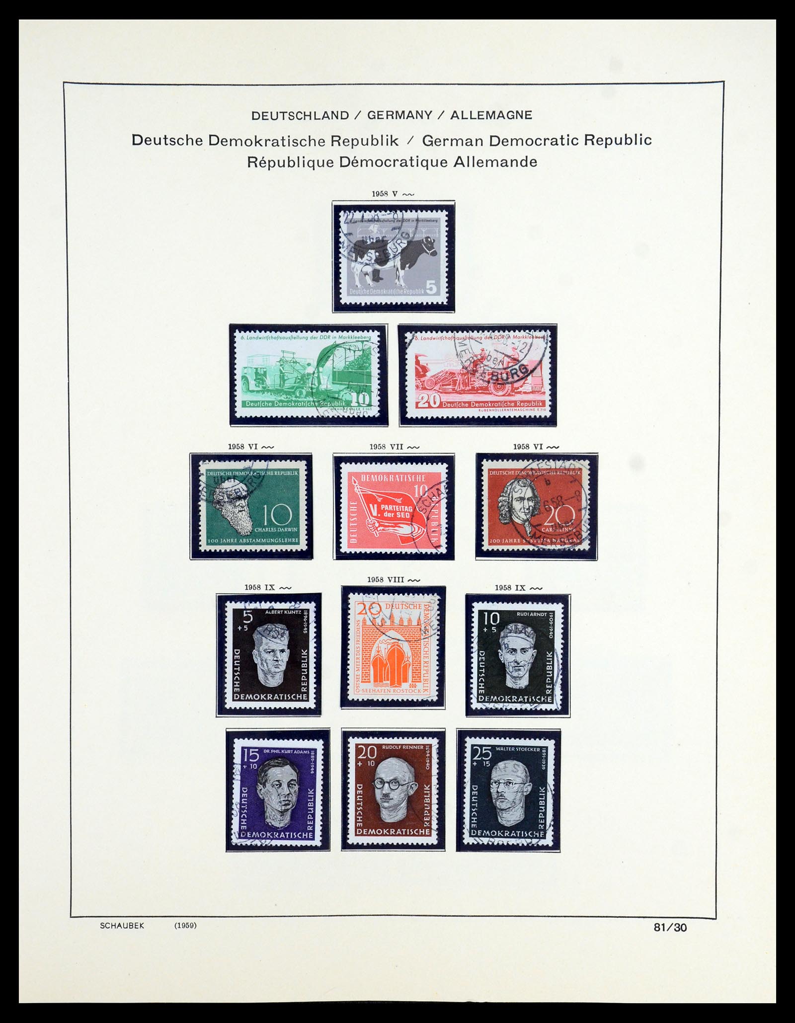 35893 054 - Postzegelverzameling 35893 Sovjet Zone en DDR 1945-1990.