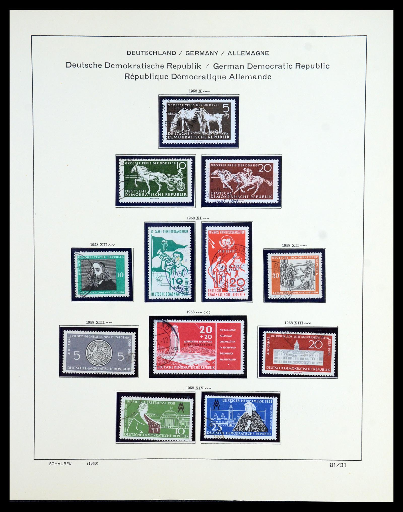 35893 055 - Postzegelverzameling 35893 Sovjet Zone en DDR 1945-1990.
