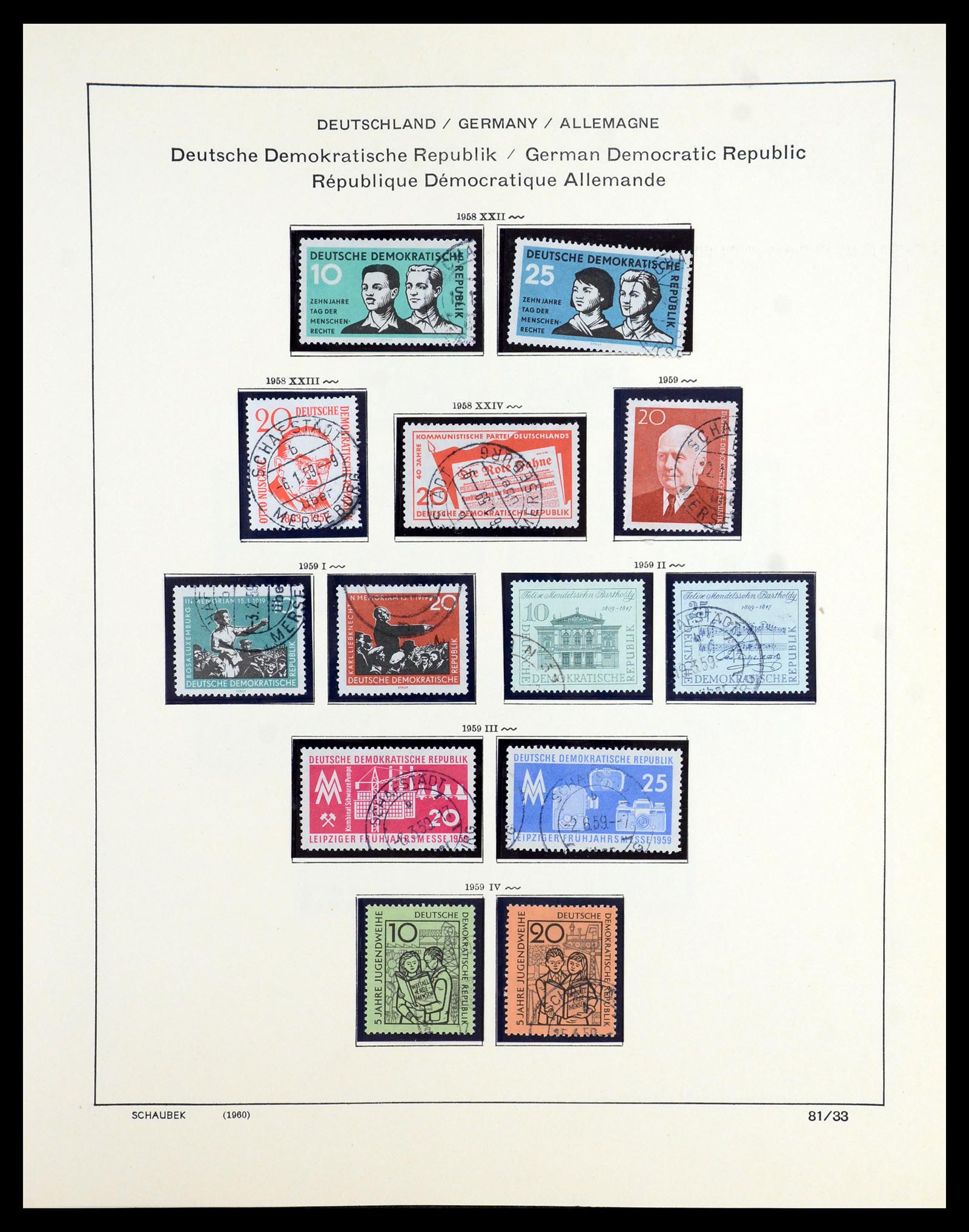 35893 058 - Postzegelverzameling 35893 Sovjet Zone en DDR 1945-1990.