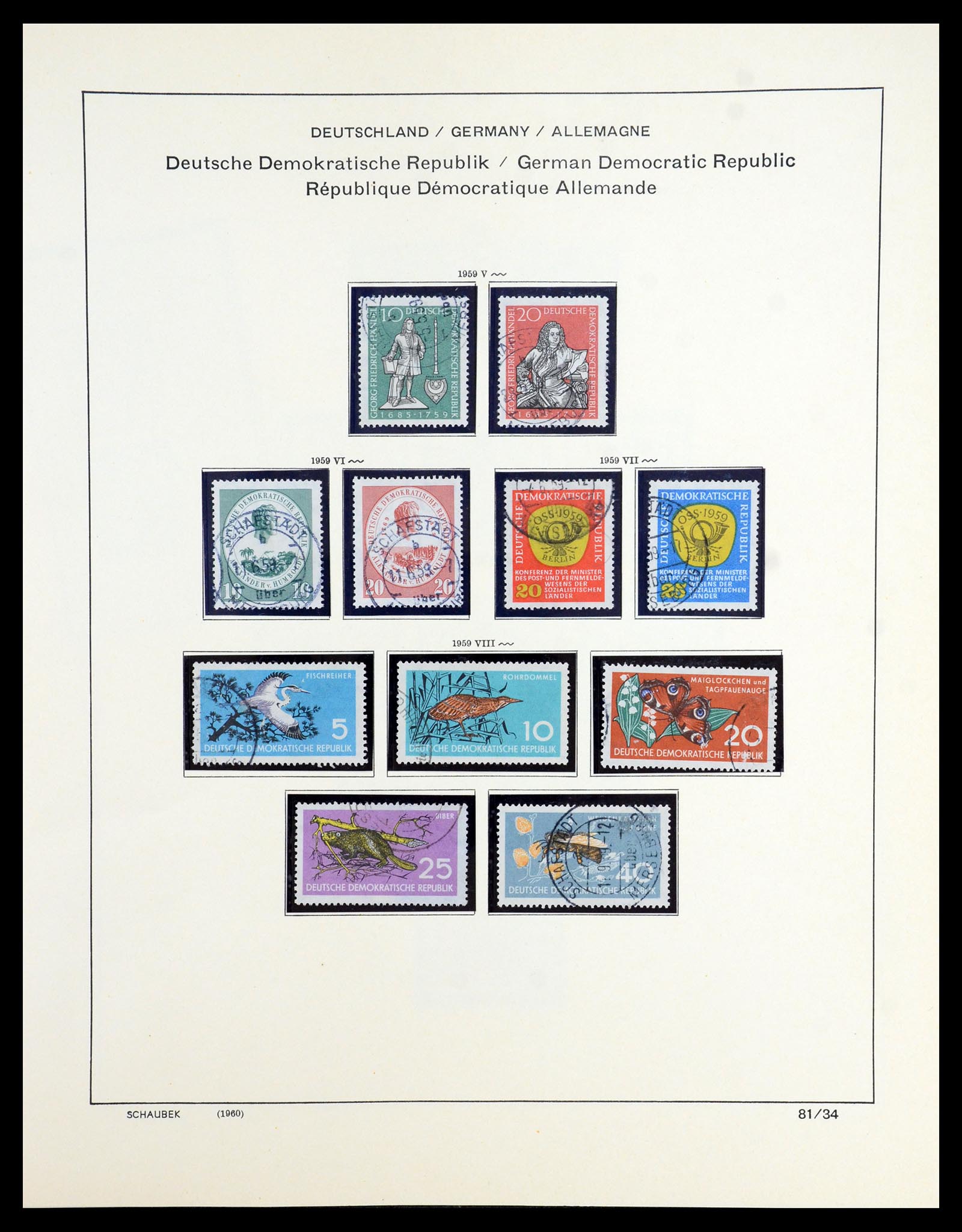 35893 059 - Postzegelverzameling 35893 Sovjet Zone en DDR 1945-1990.