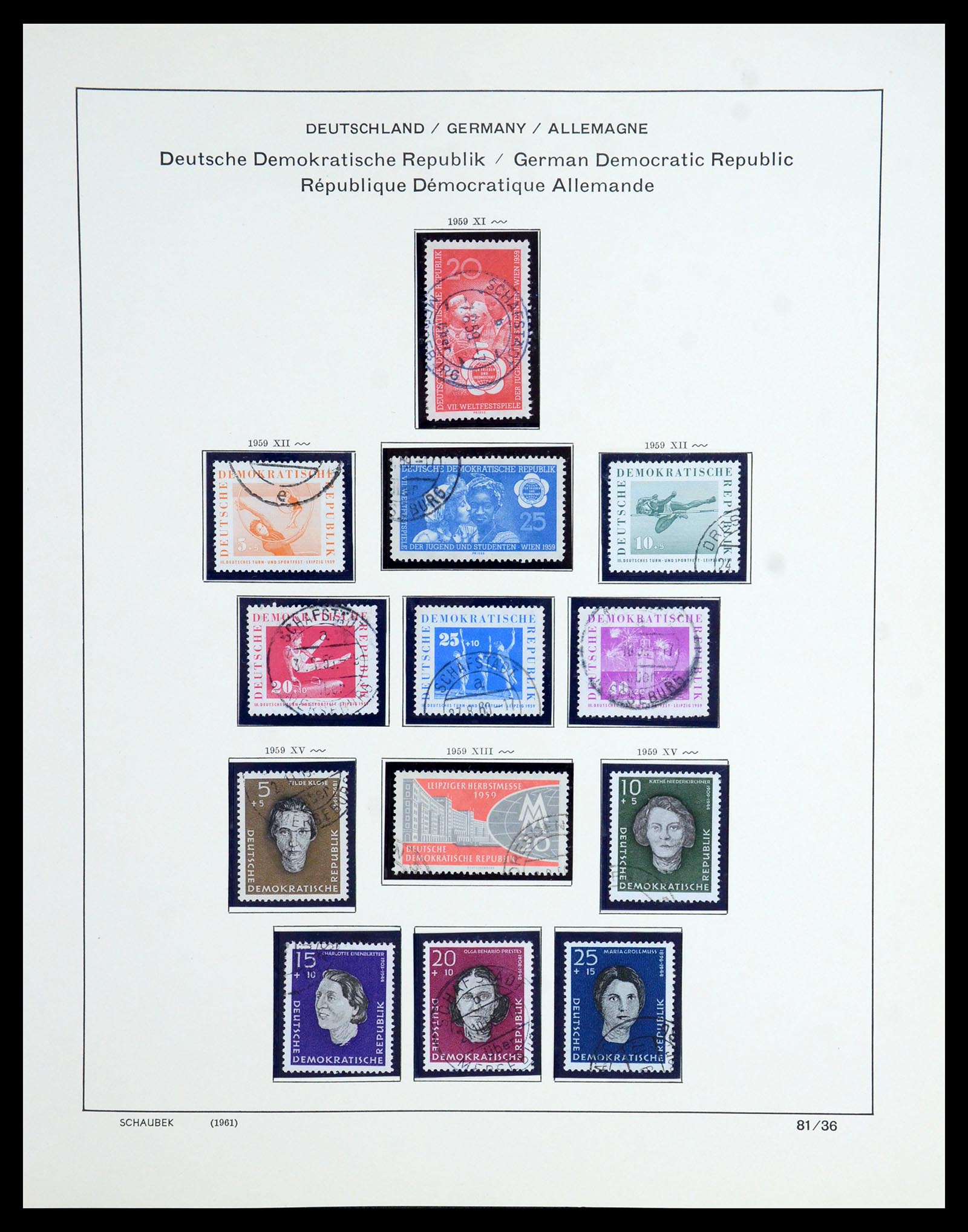 35893 061 - Postzegelverzameling 35893 Sovjet Zone en DDR 1945-1990.