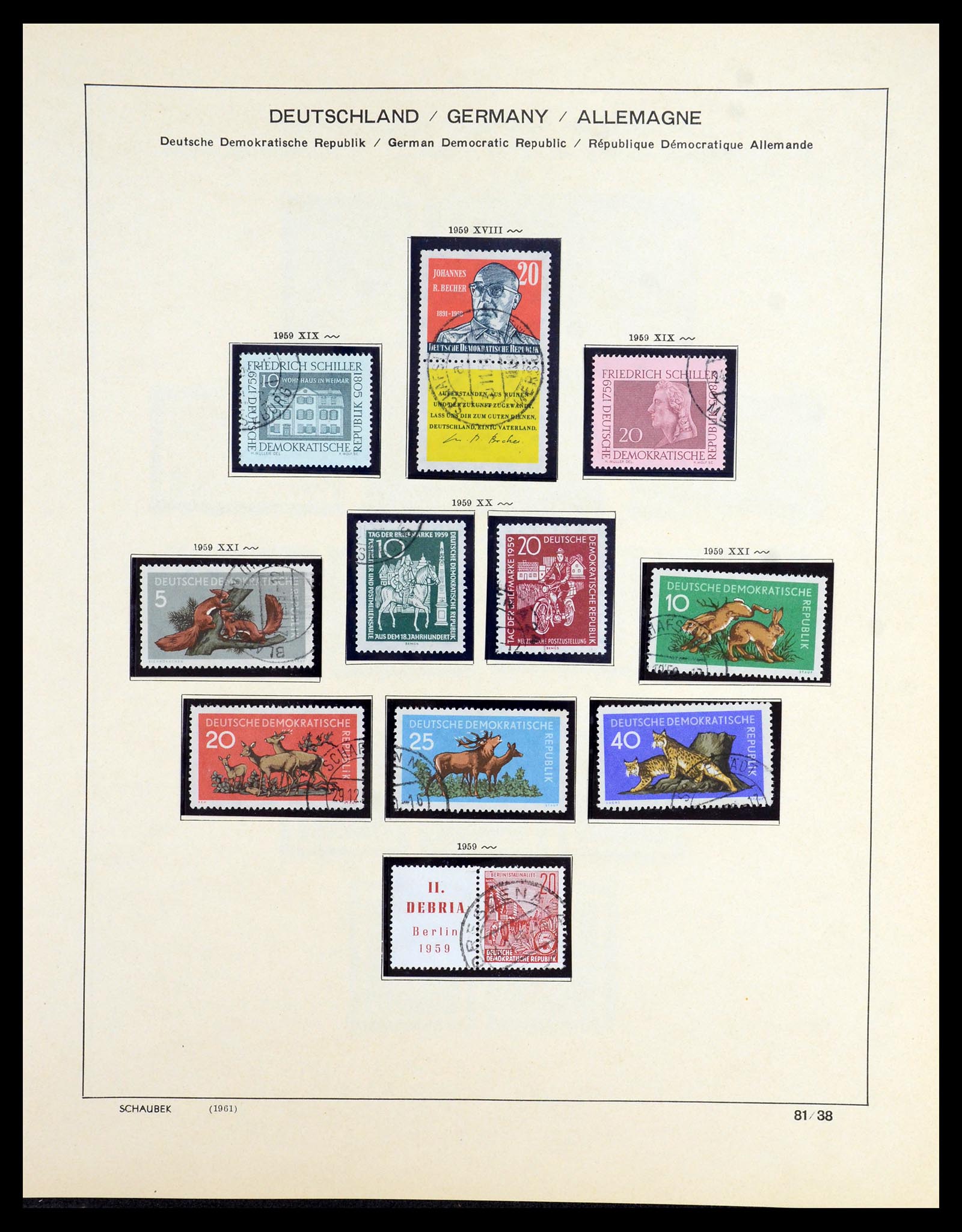 35893 063 - Postzegelverzameling 35893 Sovjet Zone en DDR 1945-1990.