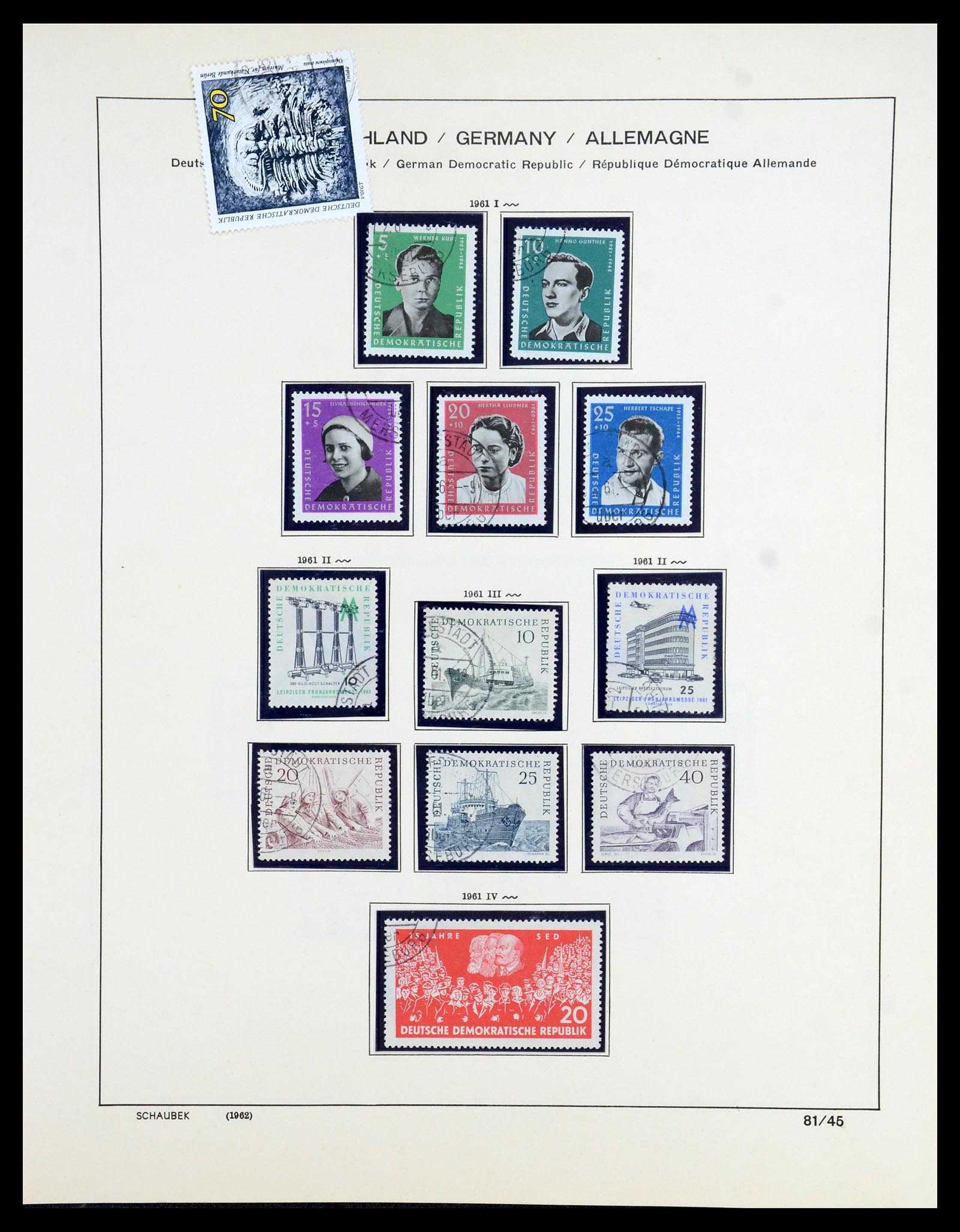 35893 071 - Postzegelverzameling 35893 Sovjet Zone en DDR 1945-1990.