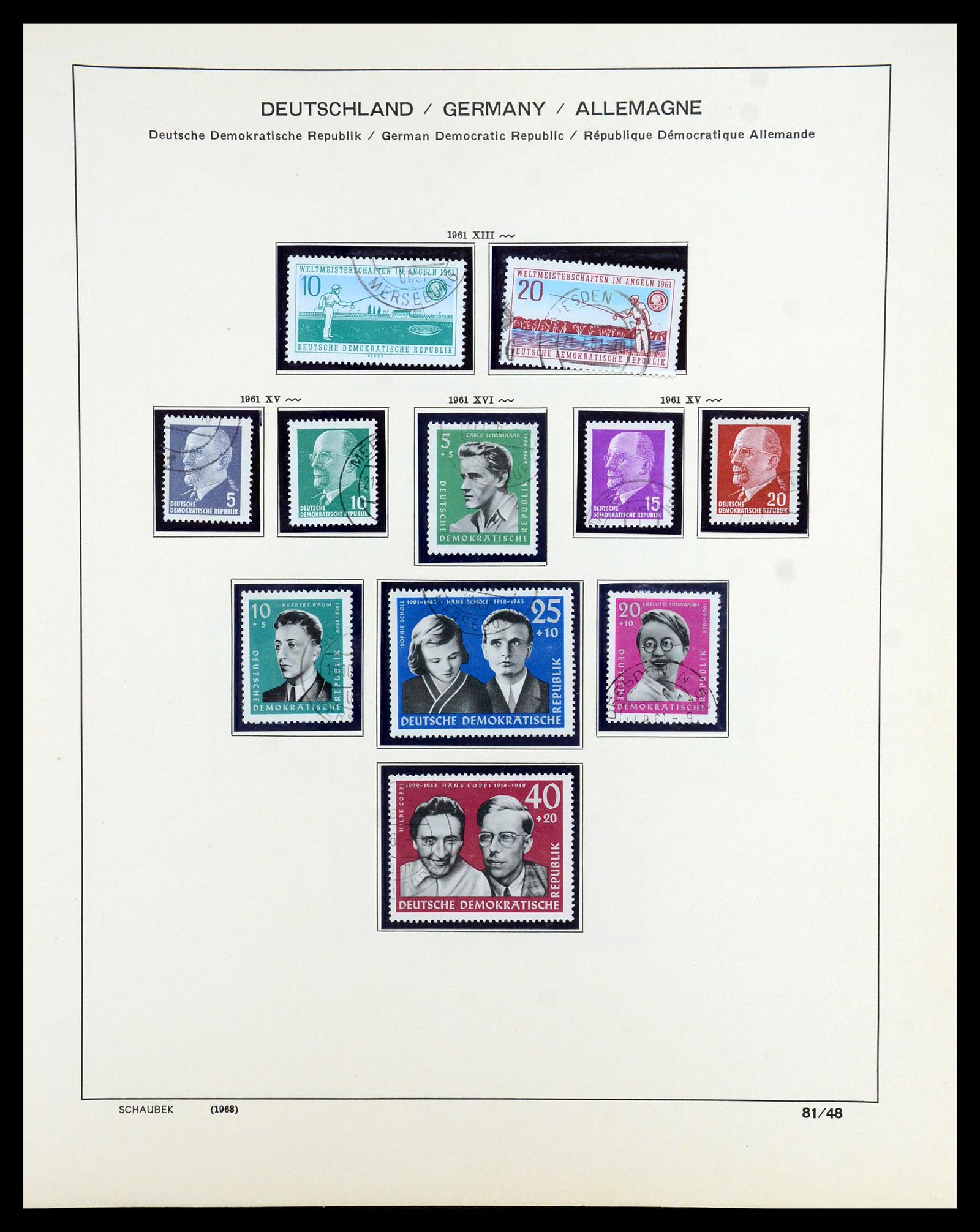 35893 074 - Postzegelverzameling 35893 Sovjet Zone en DDR 1945-1990.
