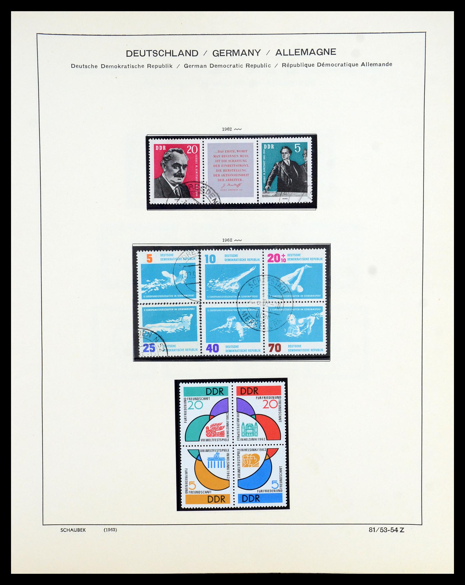 35893 081 - Postzegelverzameling 35893 Sovjet Zone en DDR 1945-1990.