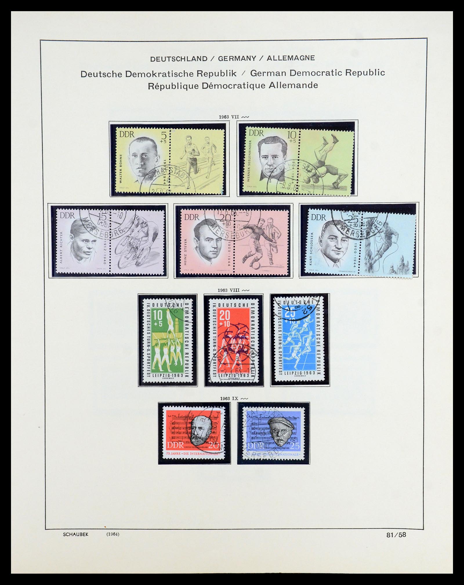 35893 088 - Postzegelverzameling 35893 Sovjet Zone en DDR 1945-1990.