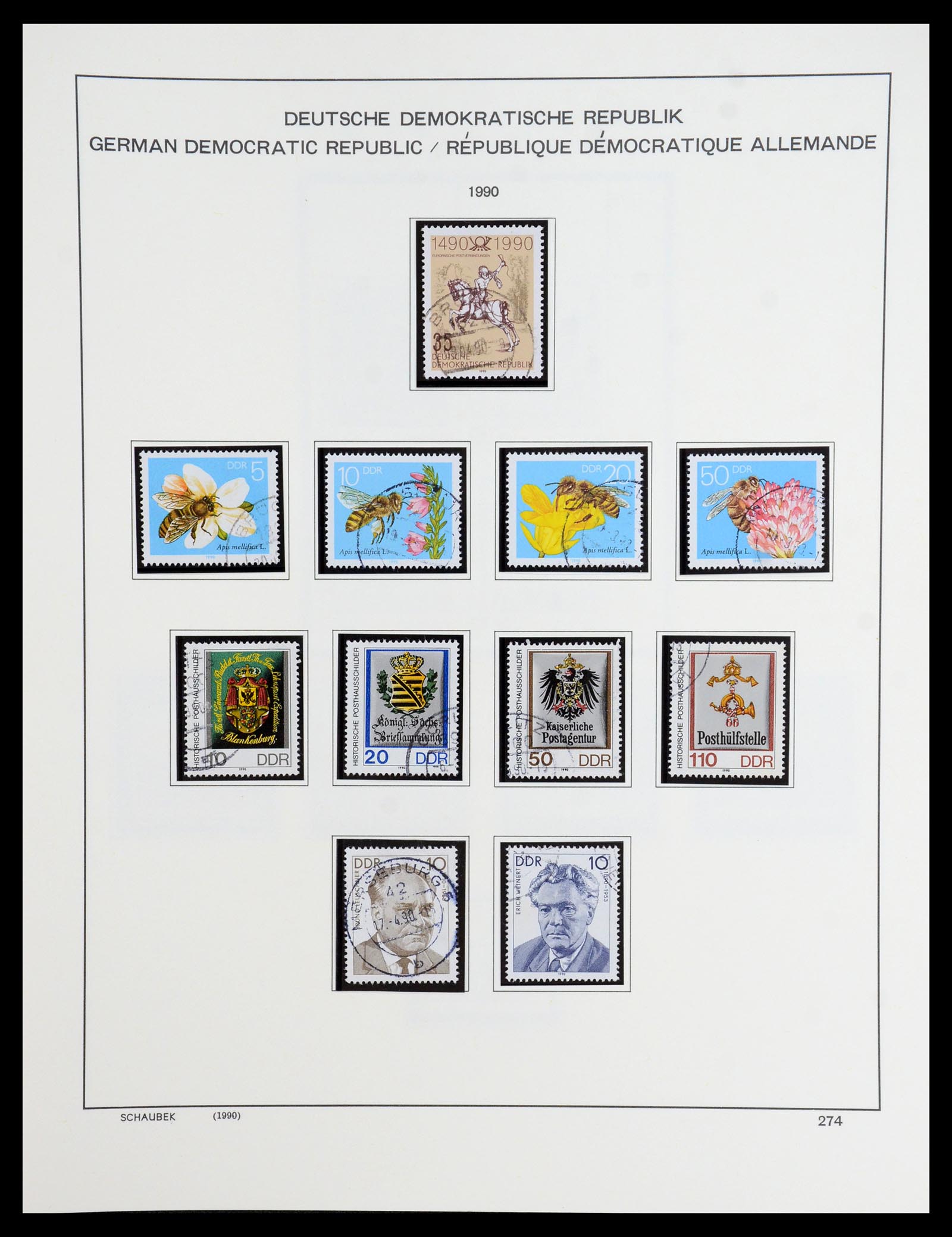 35893 399 - Postzegelverzameling 35893 Sovjet Zone en DDR 1945-1990.