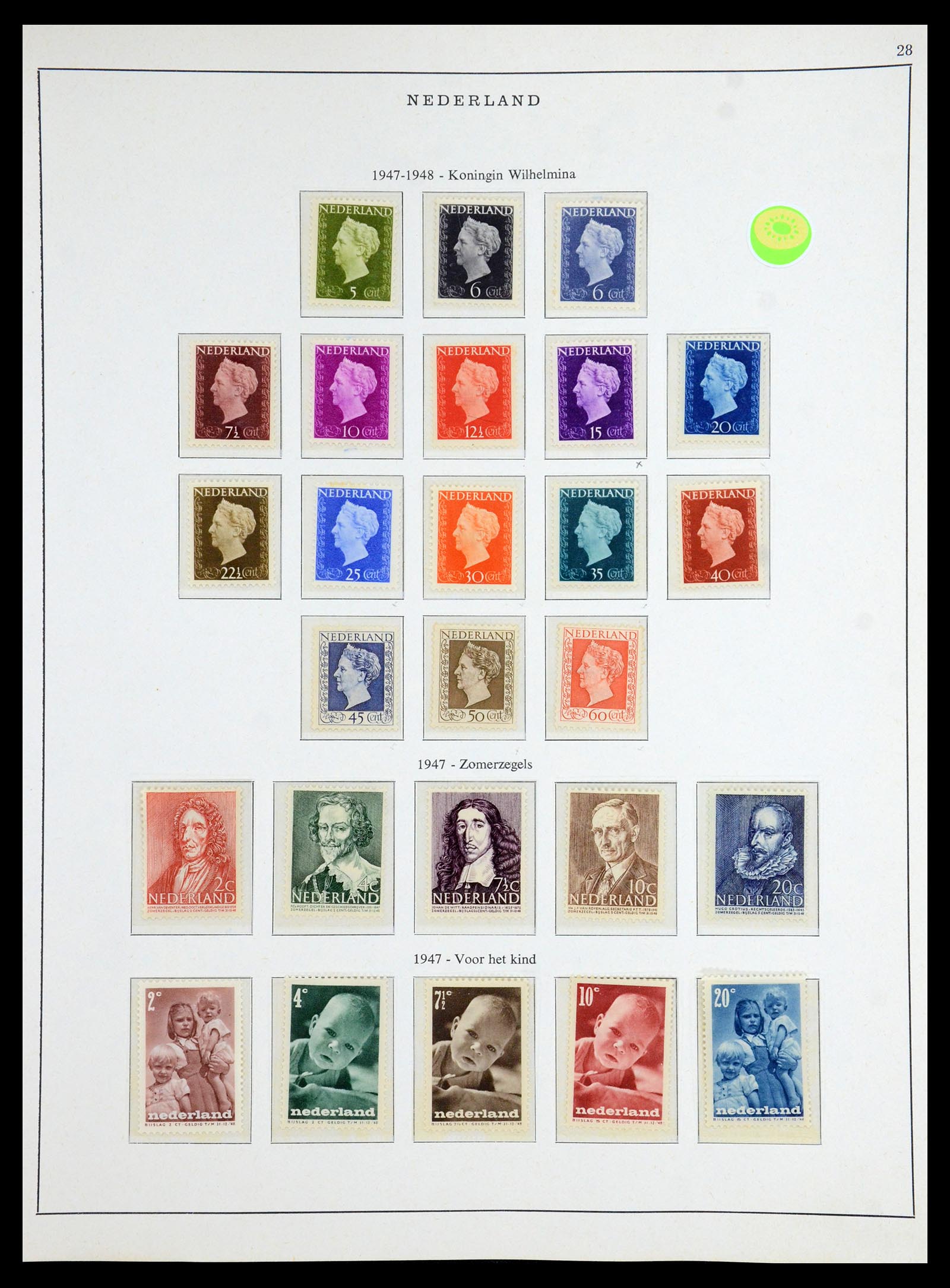 35894 001 - Postzegelverzameling 35894 Nederland 1947-1986.