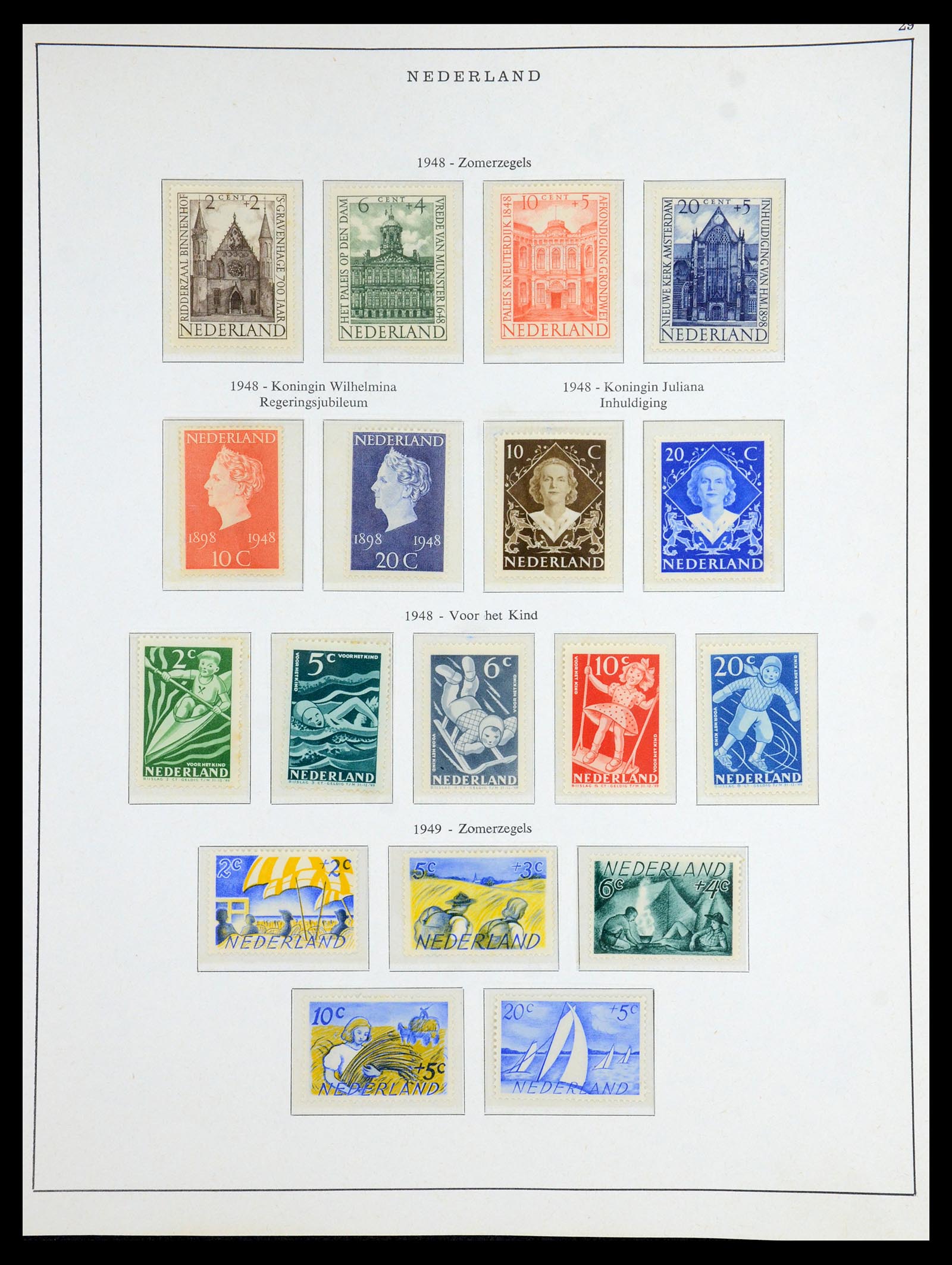 35894 002 - Postzegelverzameling 35894 Nederland 1947-1986.