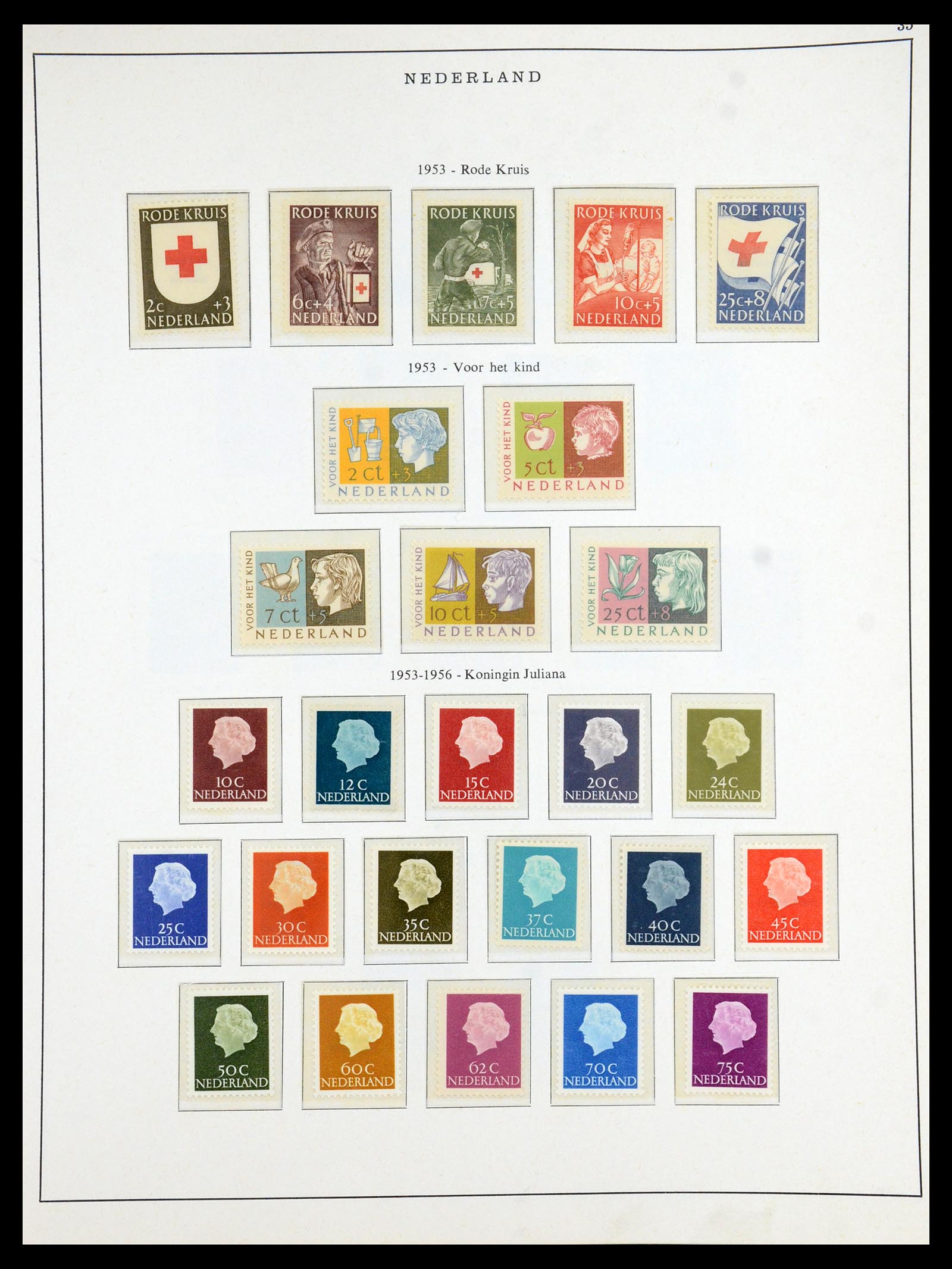 35894 009 - Postzegelverzameling 35894 Nederland 1947-1986.