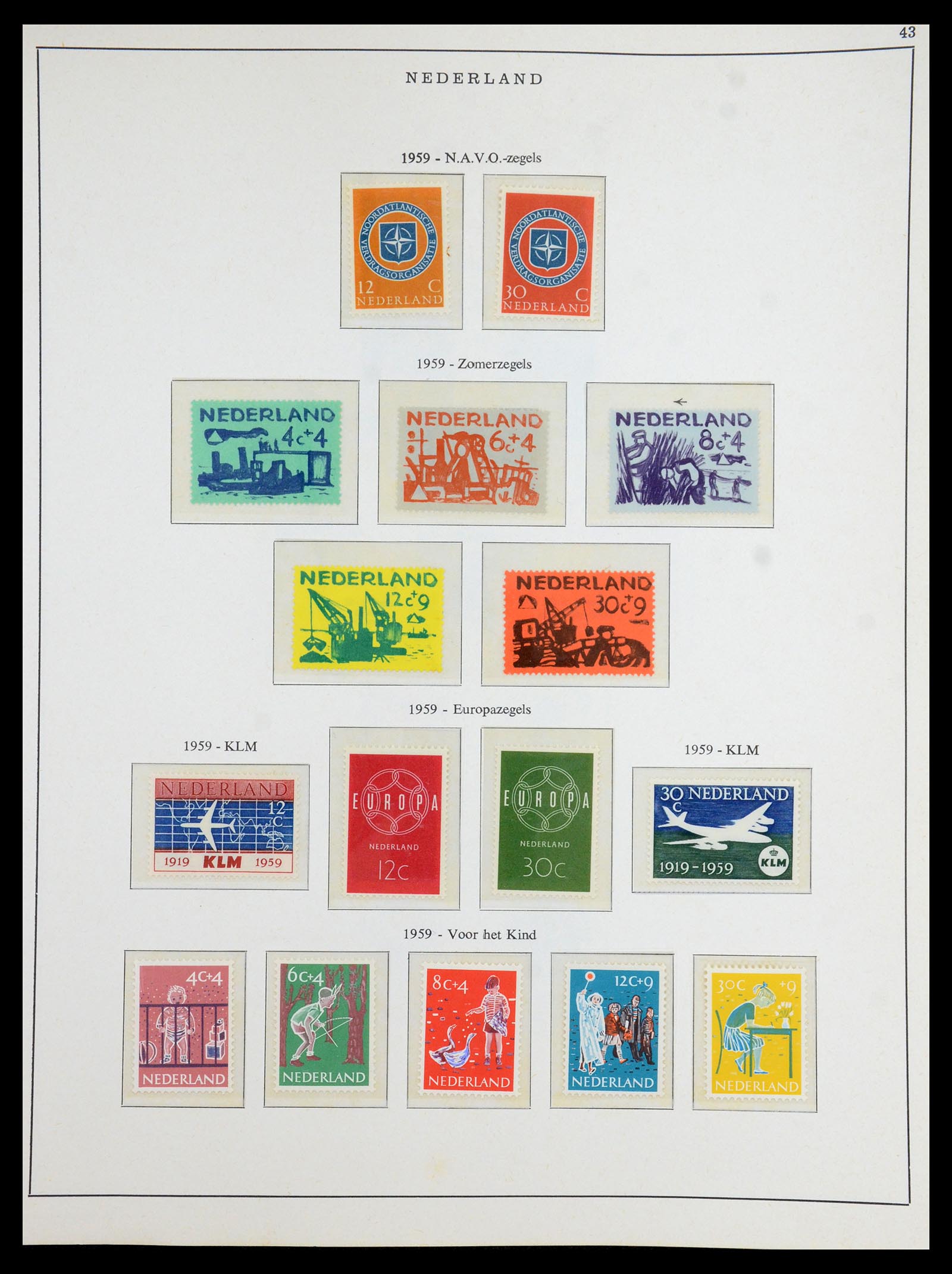 35894 017 - Postzegelverzameling 35894 Nederland 1947-1986.