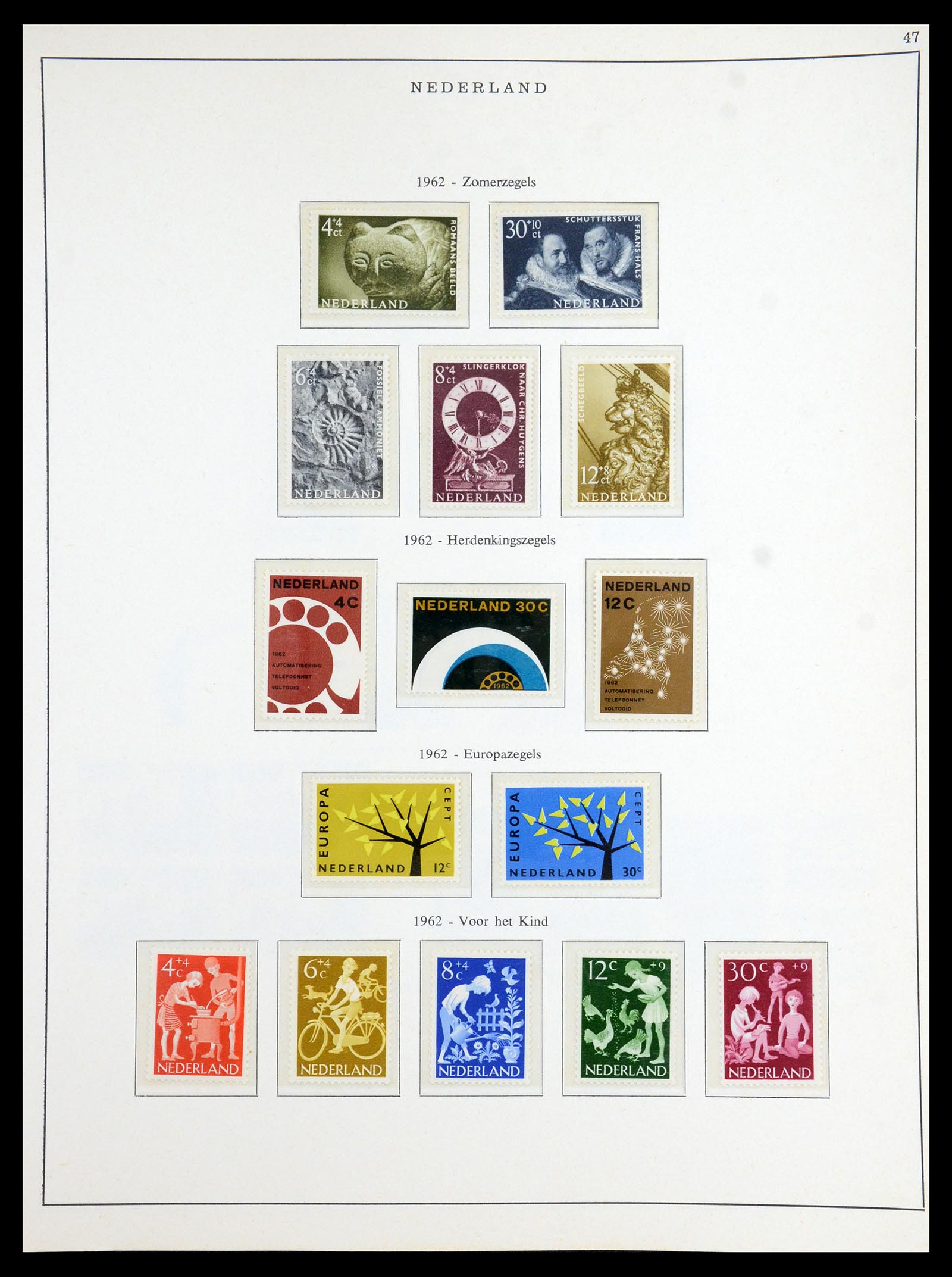 35894 021 - Postzegelverzameling 35894 Nederland 1947-1986.