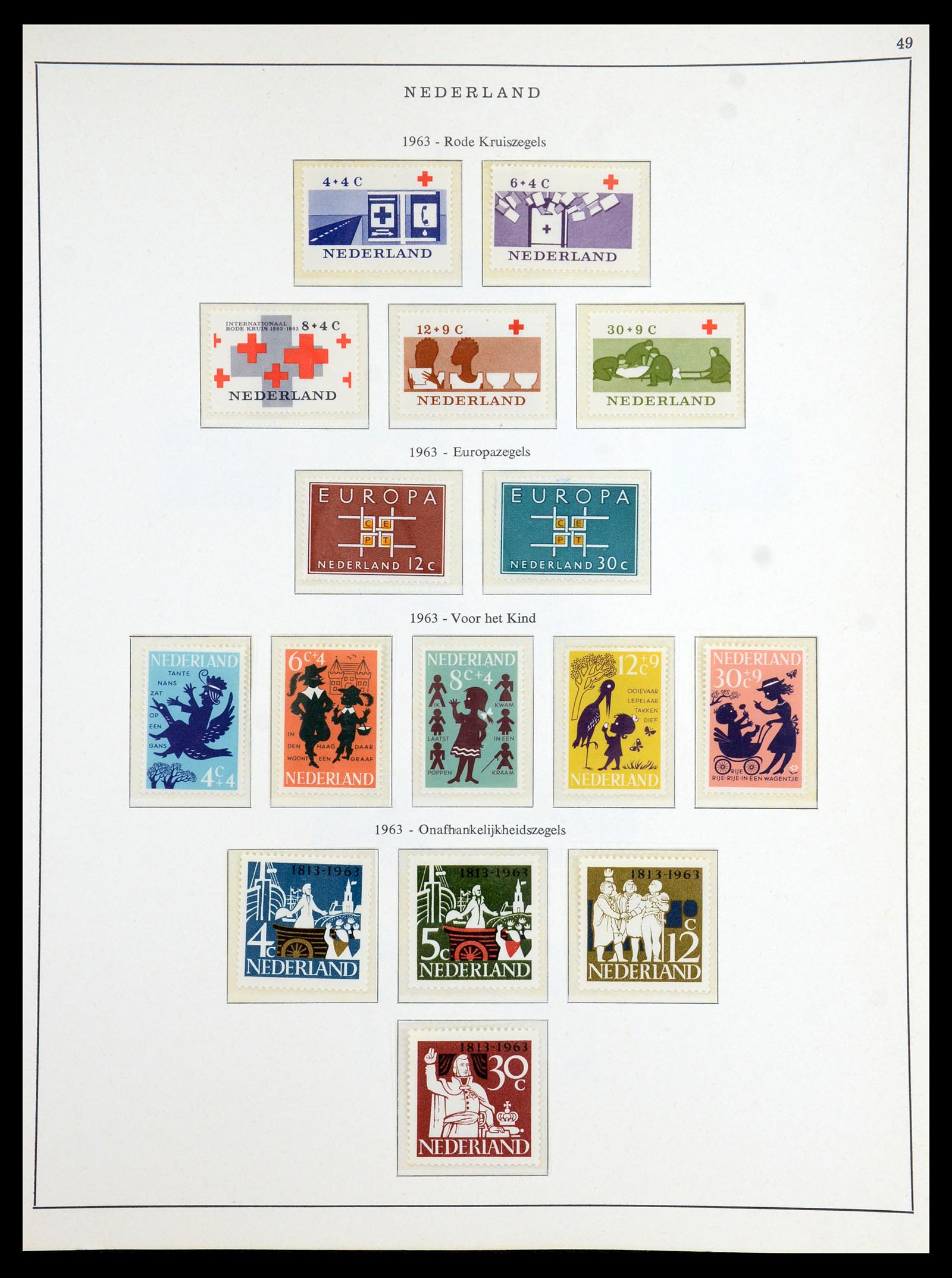 35894 023 - Postzegelverzameling 35894 Nederland 1947-1986.