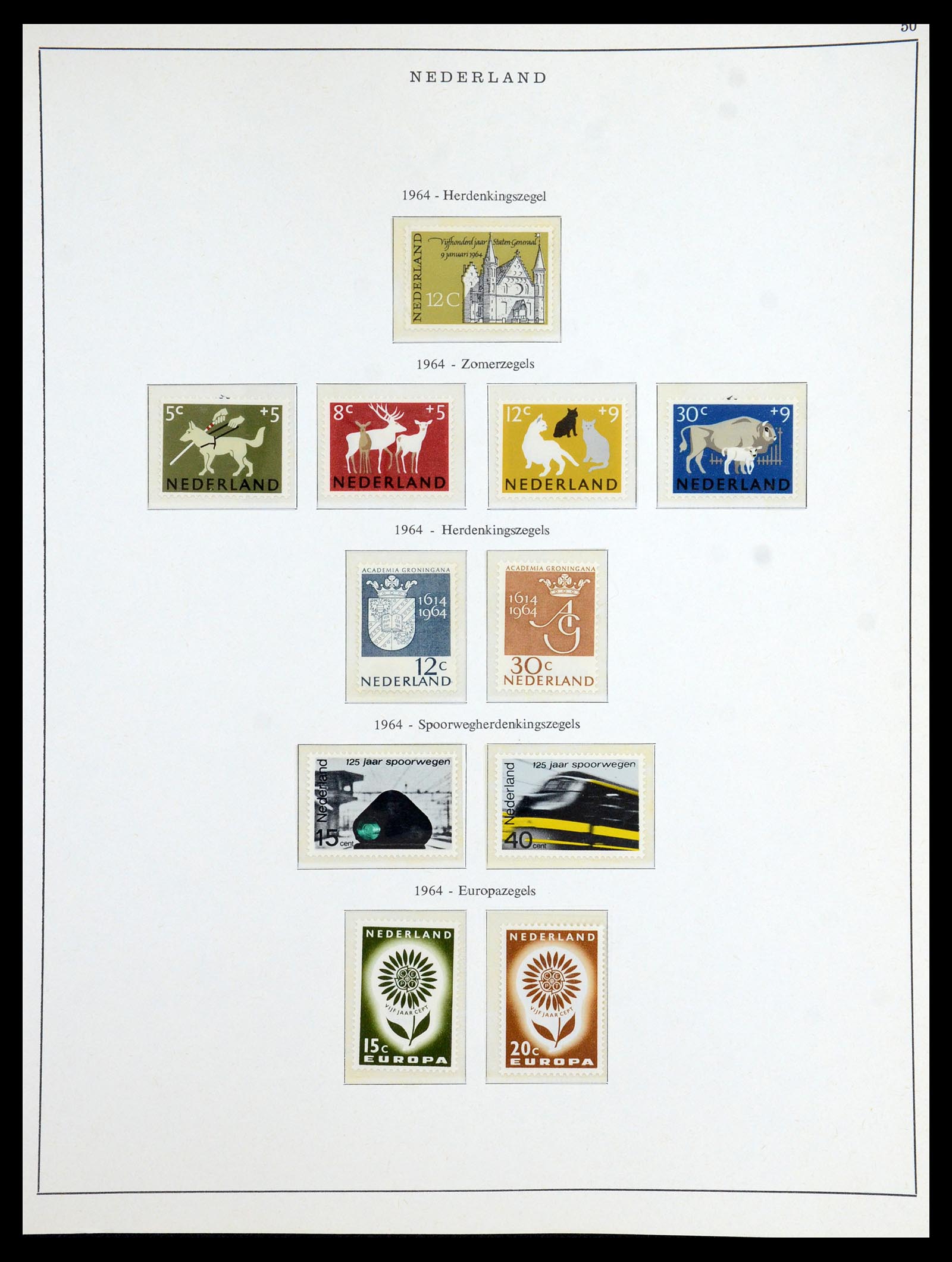 35894 024 - Postzegelverzameling 35894 Nederland 1947-1986.