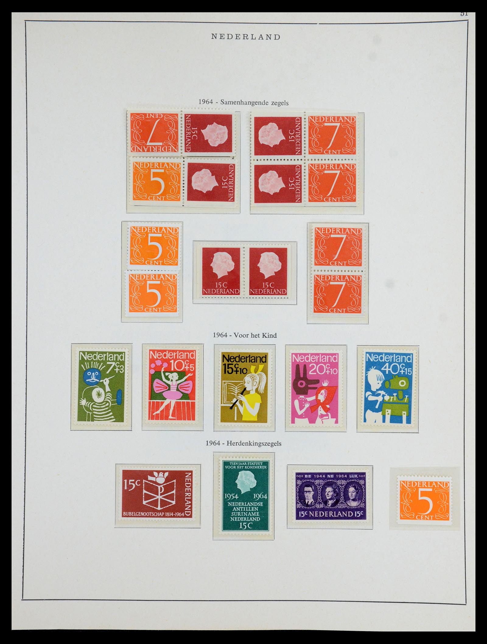 35894 025 - Postzegelverzameling 35894 Nederland 1947-1986.