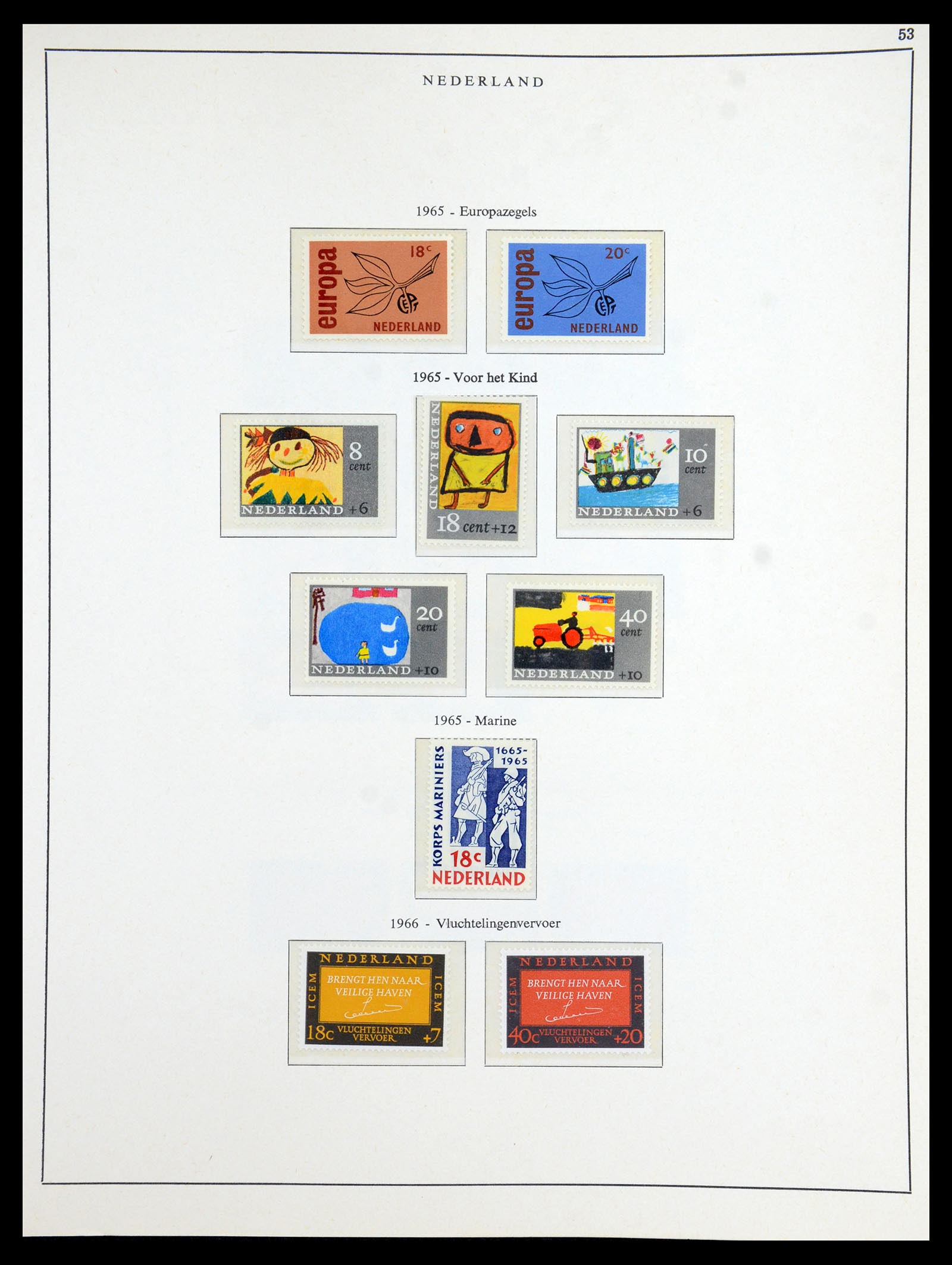 35894 027 - Postzegelverzameling 35894 Nederland 1947-1986.