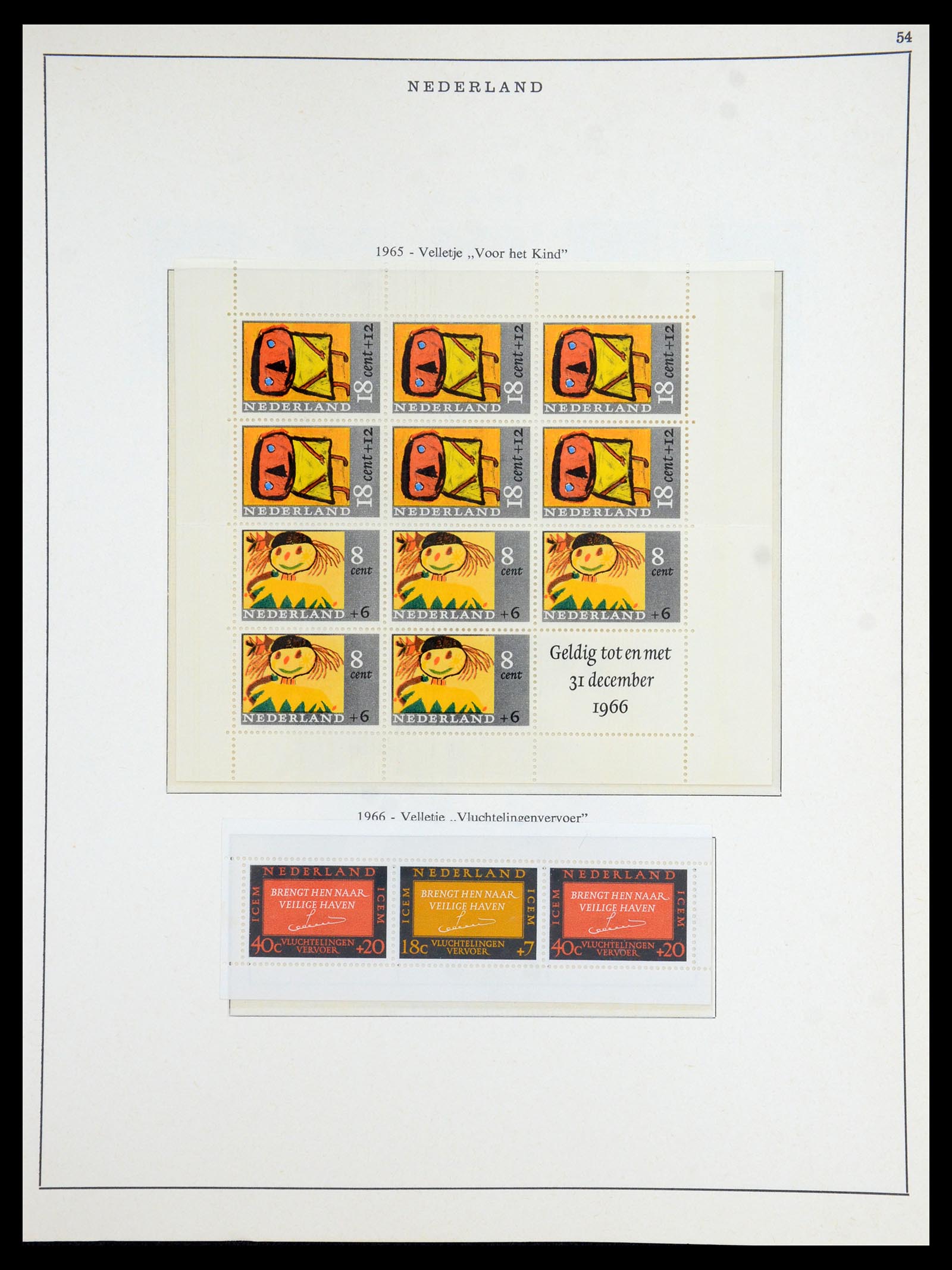 35894 028 - Postzegelverzameling 35894 Nederland 1947-1986.