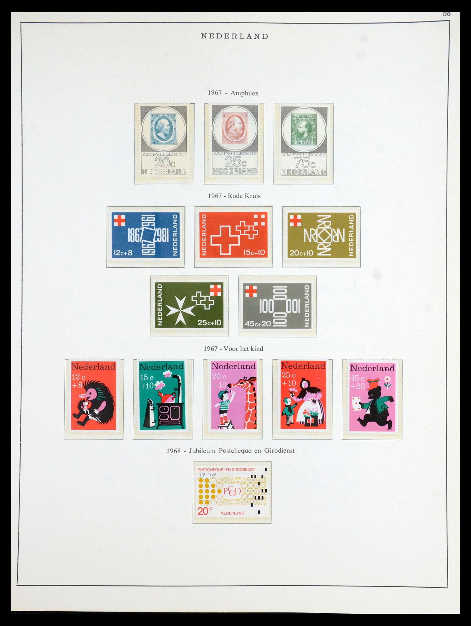 35894 033 - Postzegelverzameling 35894 Nederland 1947-1986.