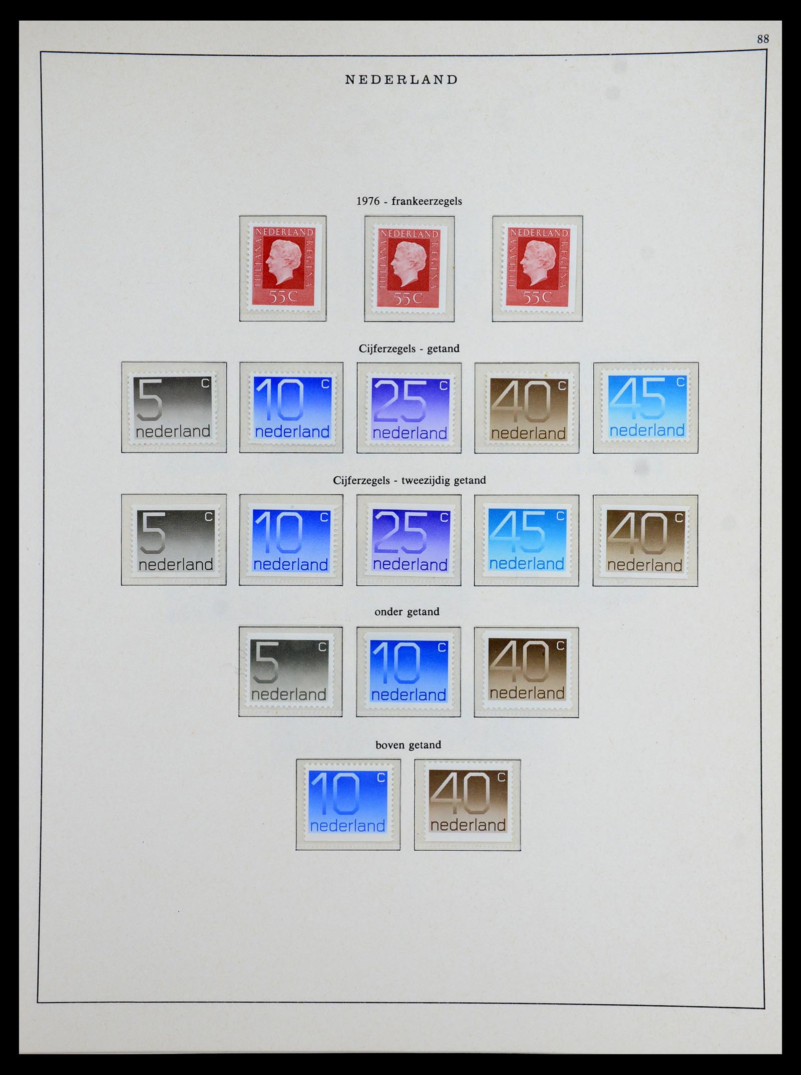 35894 072 - Postzegelverzameling 35894 Nederland 1947-1986.