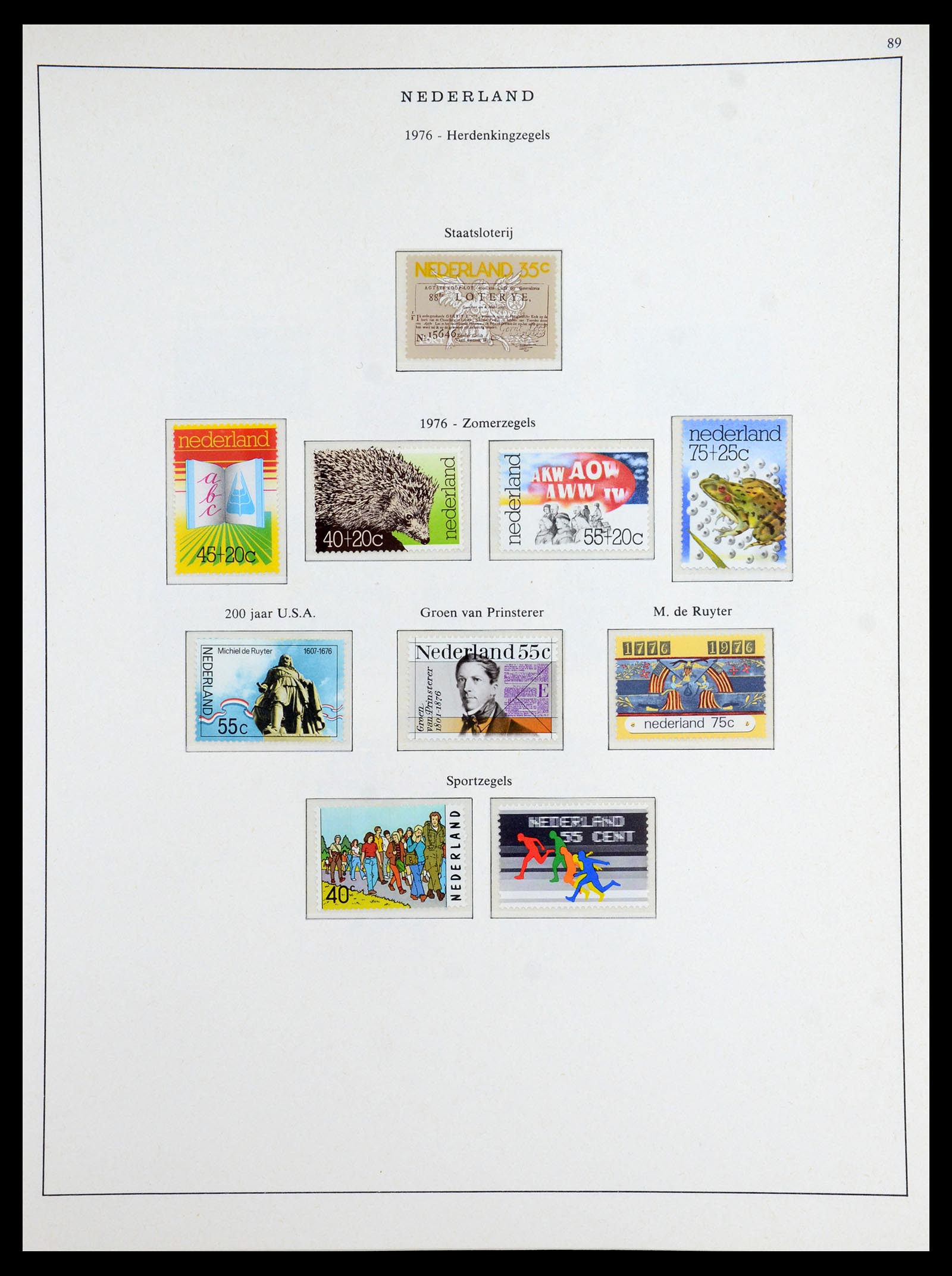 35894 073 - Postzegelverzameling 35894 Nederland 1947-1986.