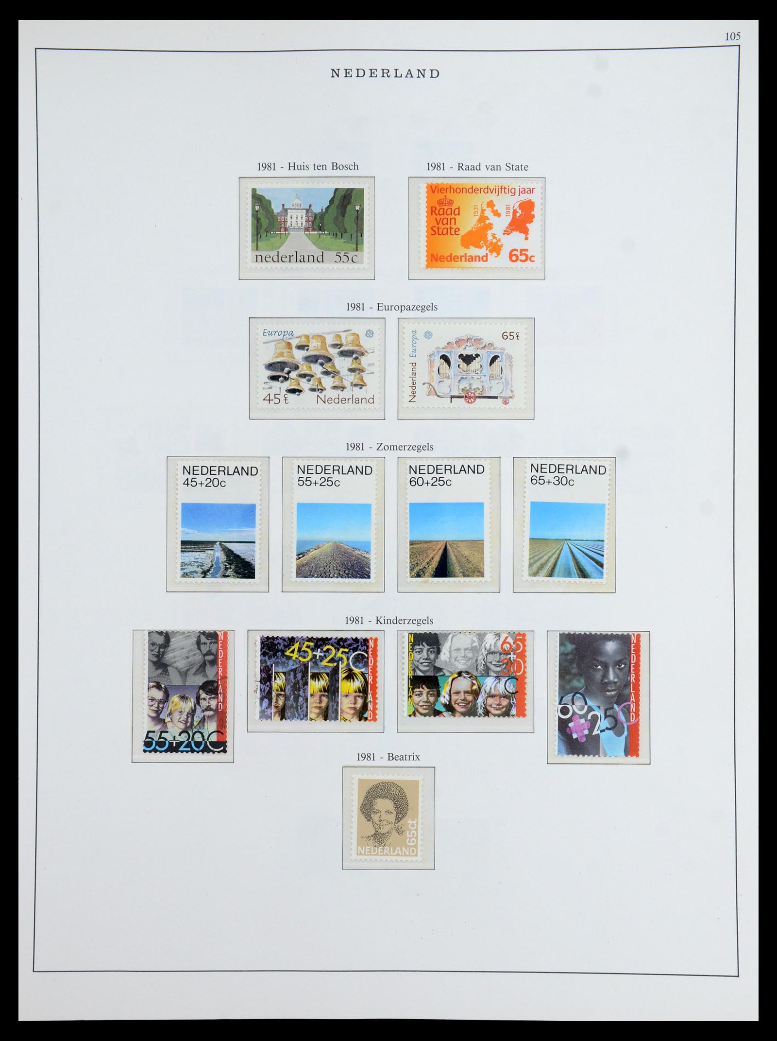 35894 090 - Postzegelverzameling 35894 Nederland 1947-1986.