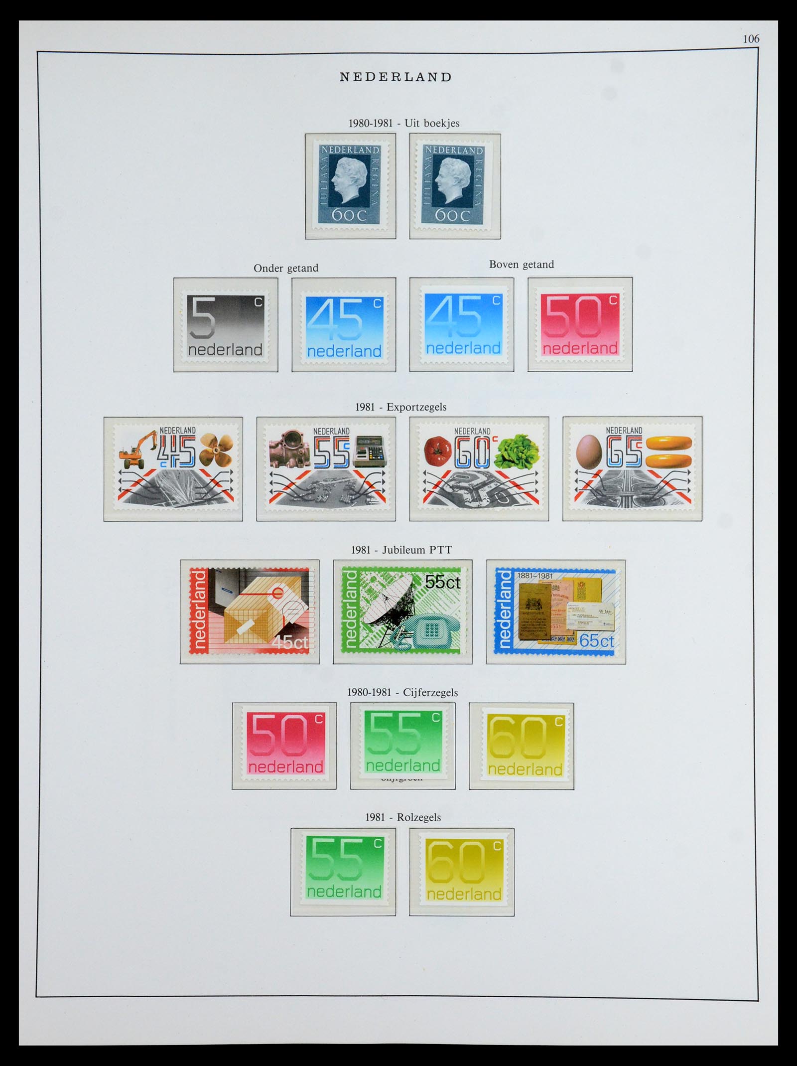 35894 091 - Postzegelverzameling 35894 Nederland 1947-1986.