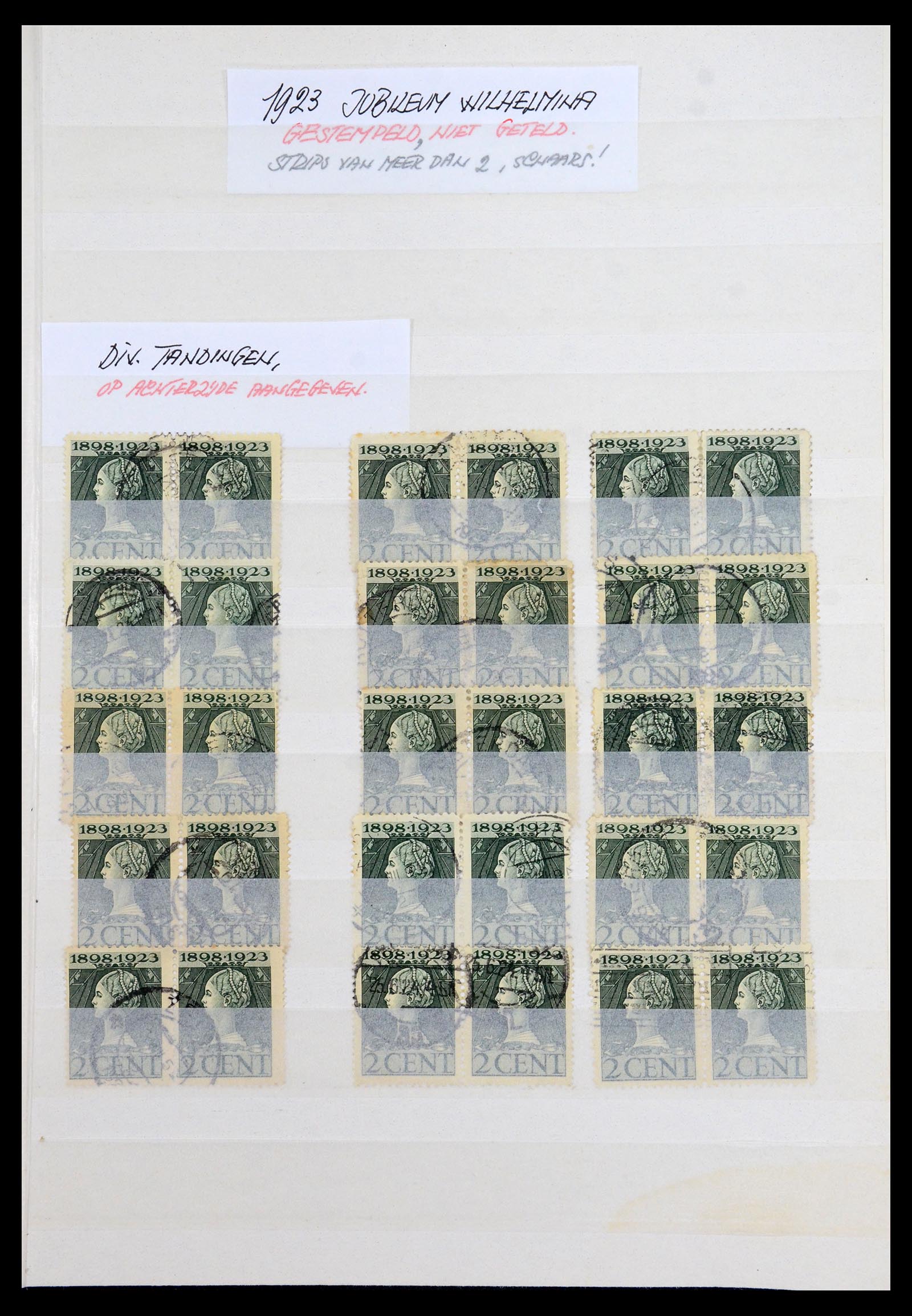 35895 001 - Postzegelverzameling 35895 Nederland emissie 1923.