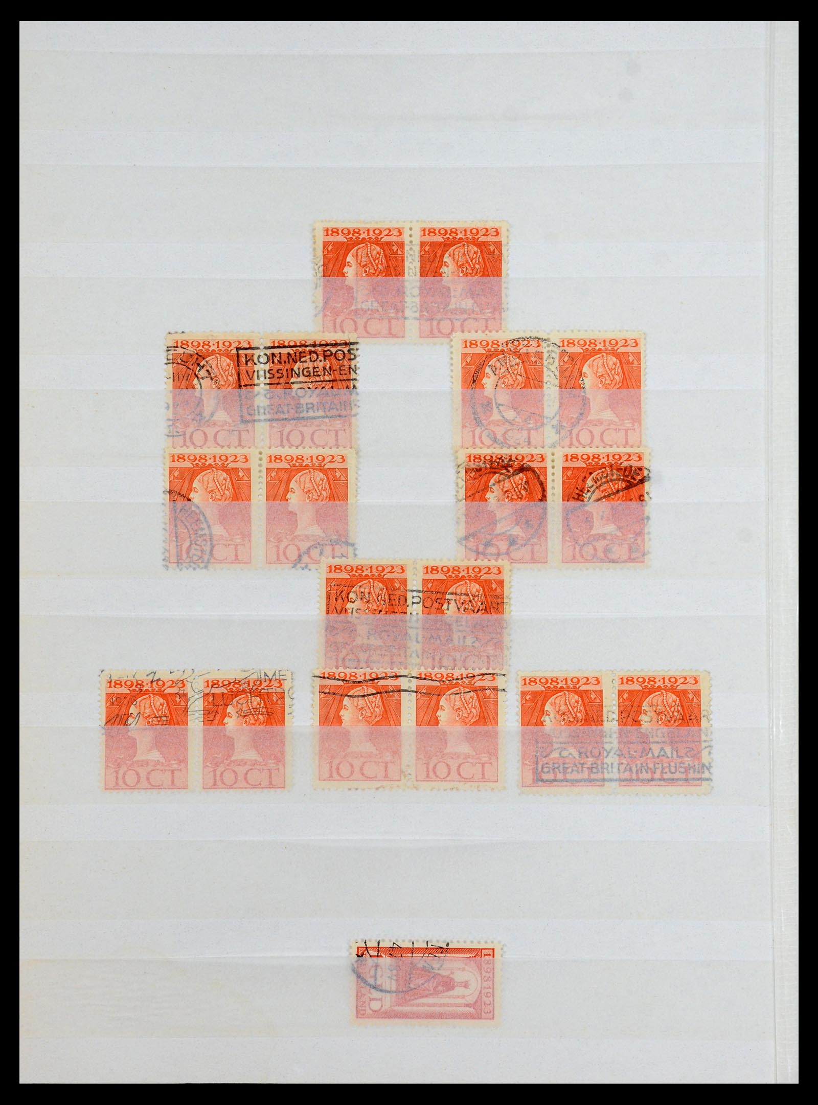 35895 010 - Postzegelverzameling 35895 Nederland emissie 1923.