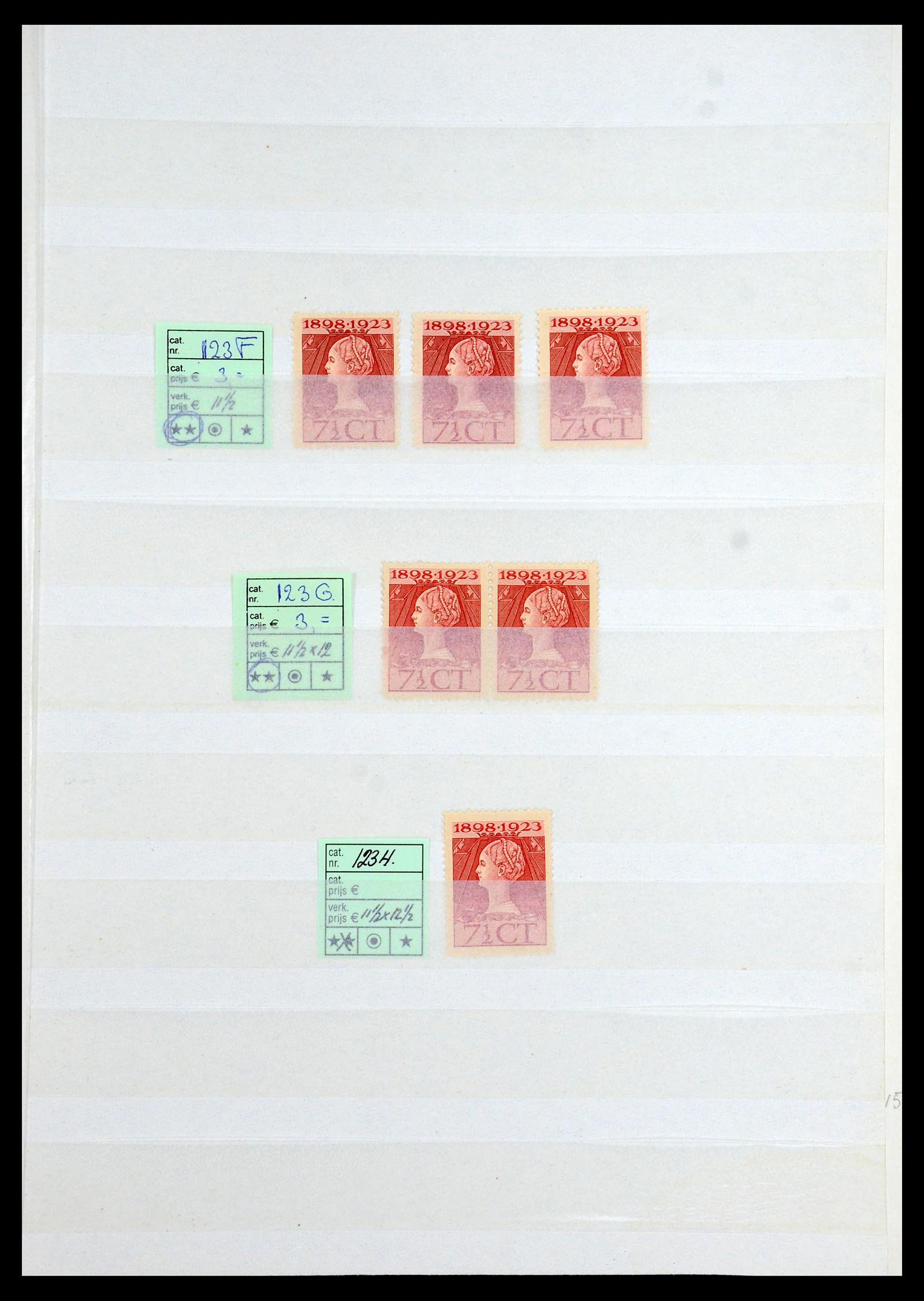 35895 013 - Postzegelverzameling 35895 Nederland emissie 1923.