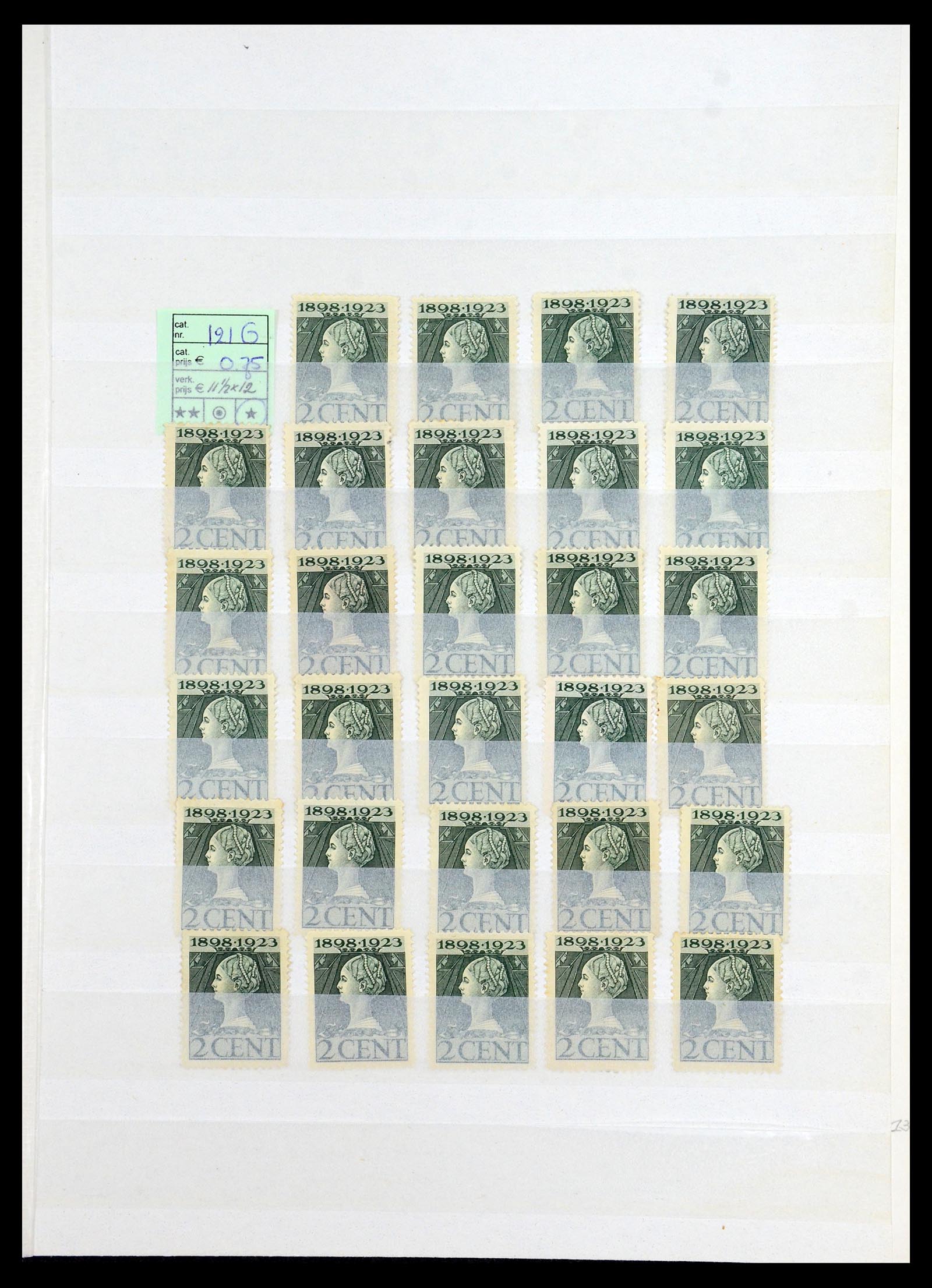 35895 017 - Postzegelverzameling 35895 Nederland emissie 1923.