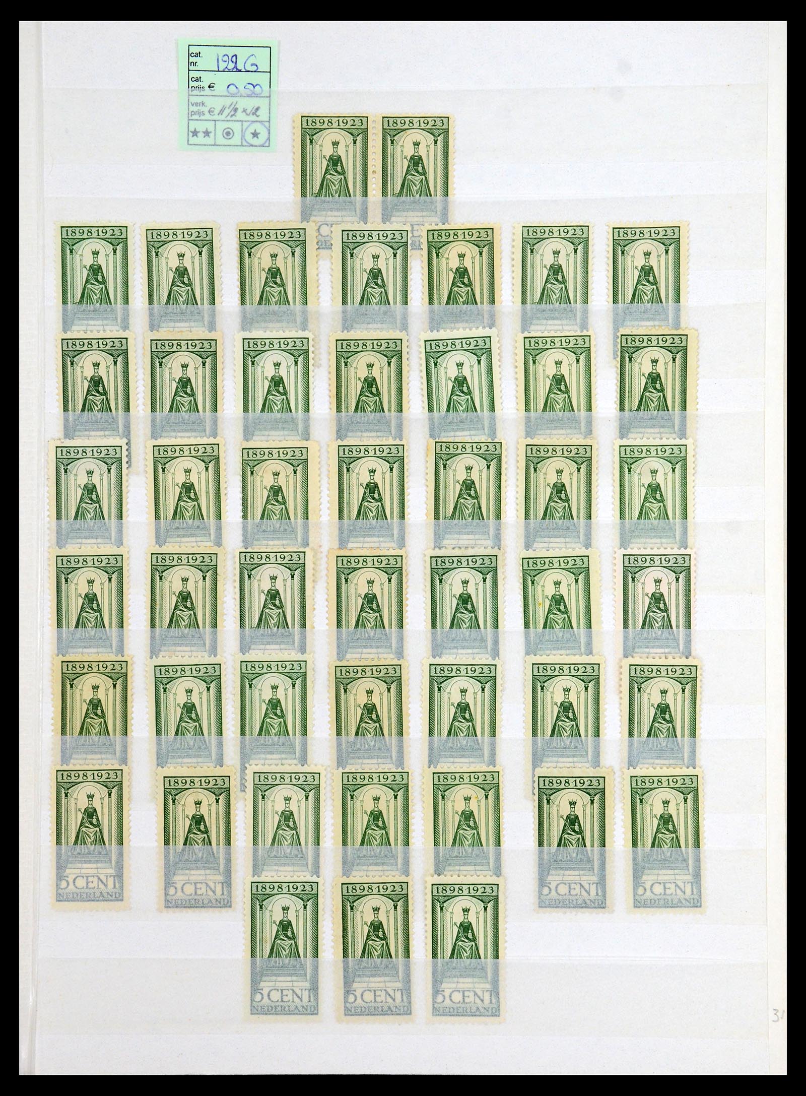 35895 022 - Postzegelverzameling 35895 Nederland emissie 1923.