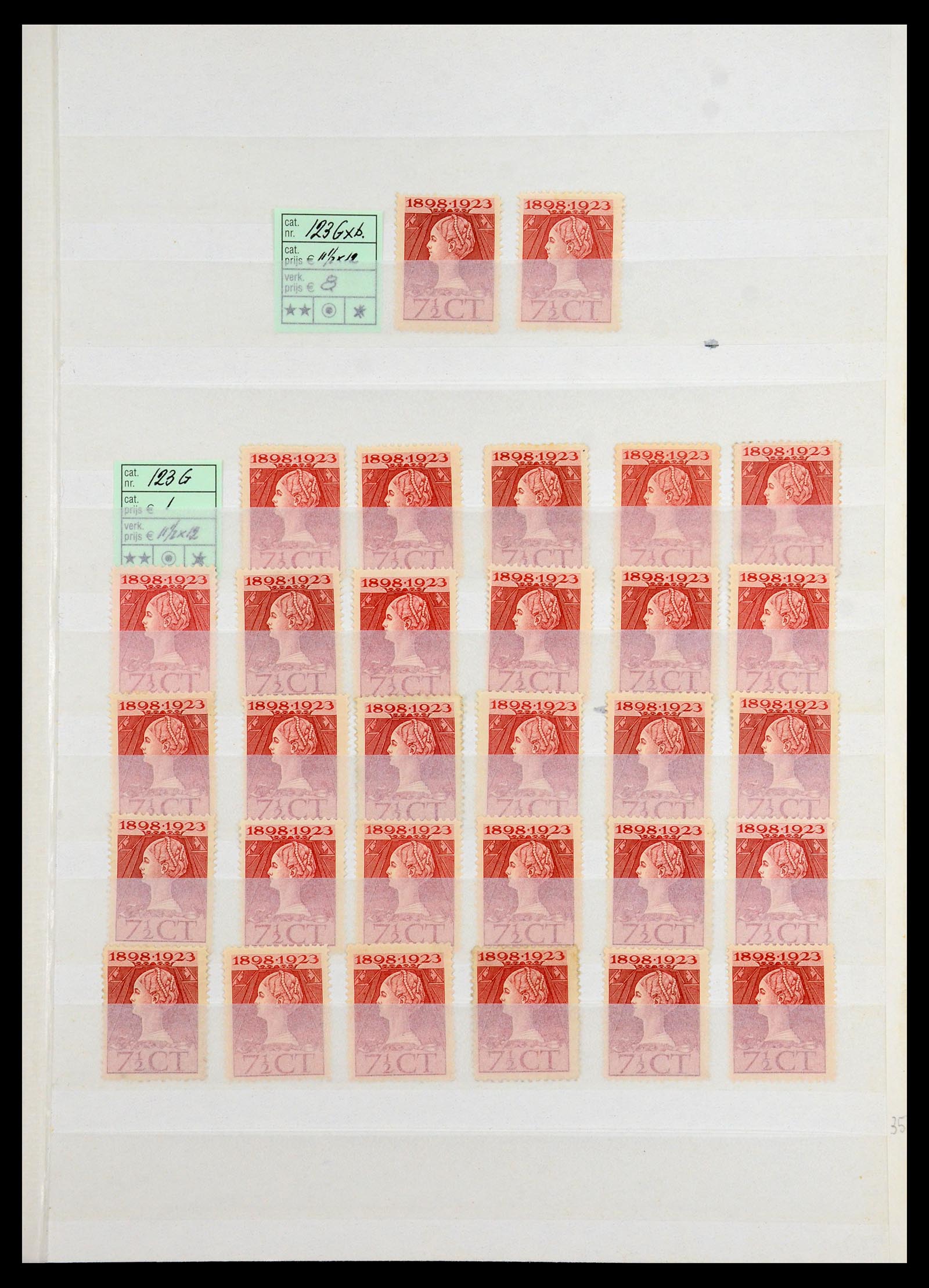 35895 026 - Postzegelverzameling 35895 Nederland emissie 1923.