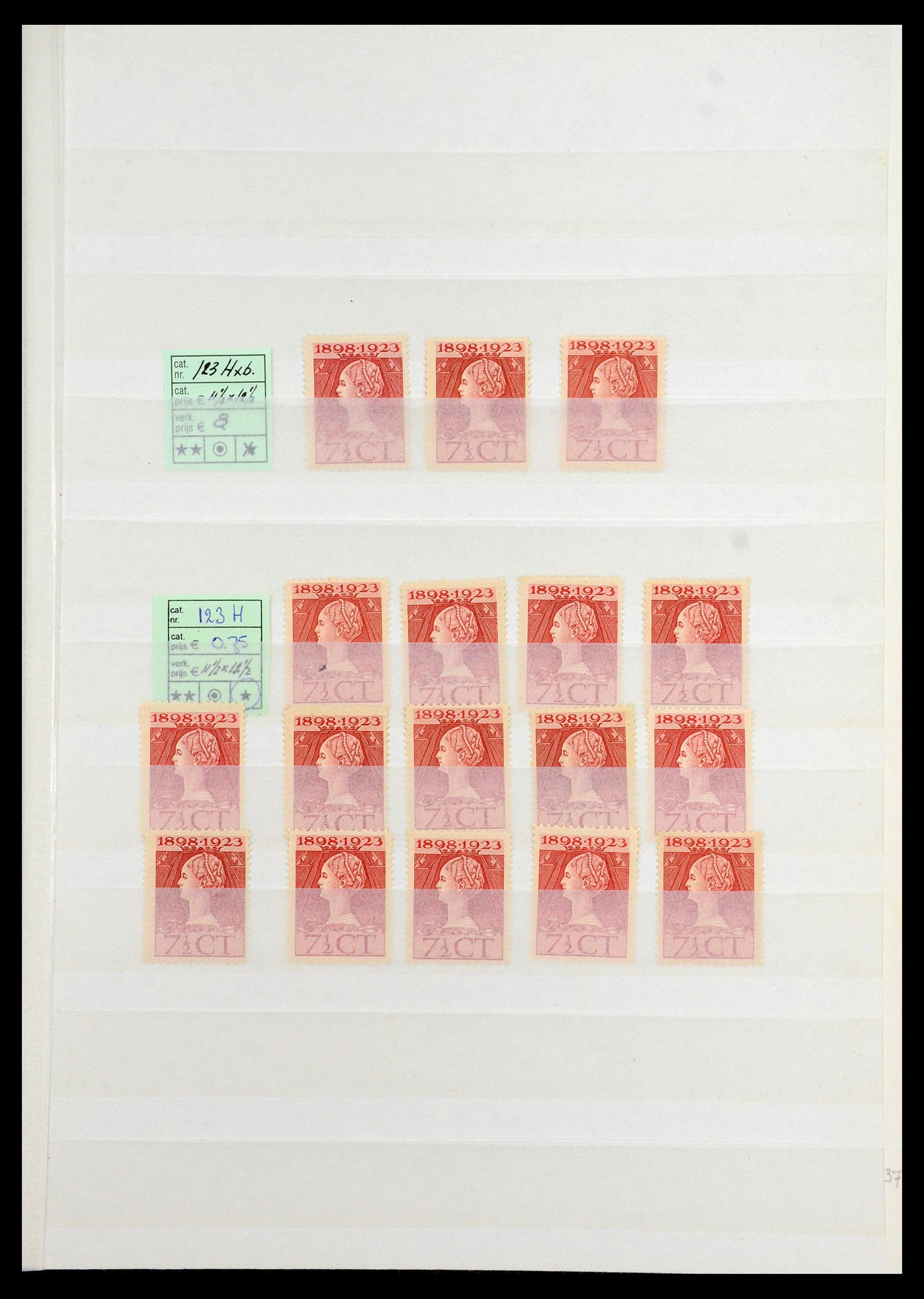 35895 028 - Postzegelverzameling 35895 Nederland emissie 1923.