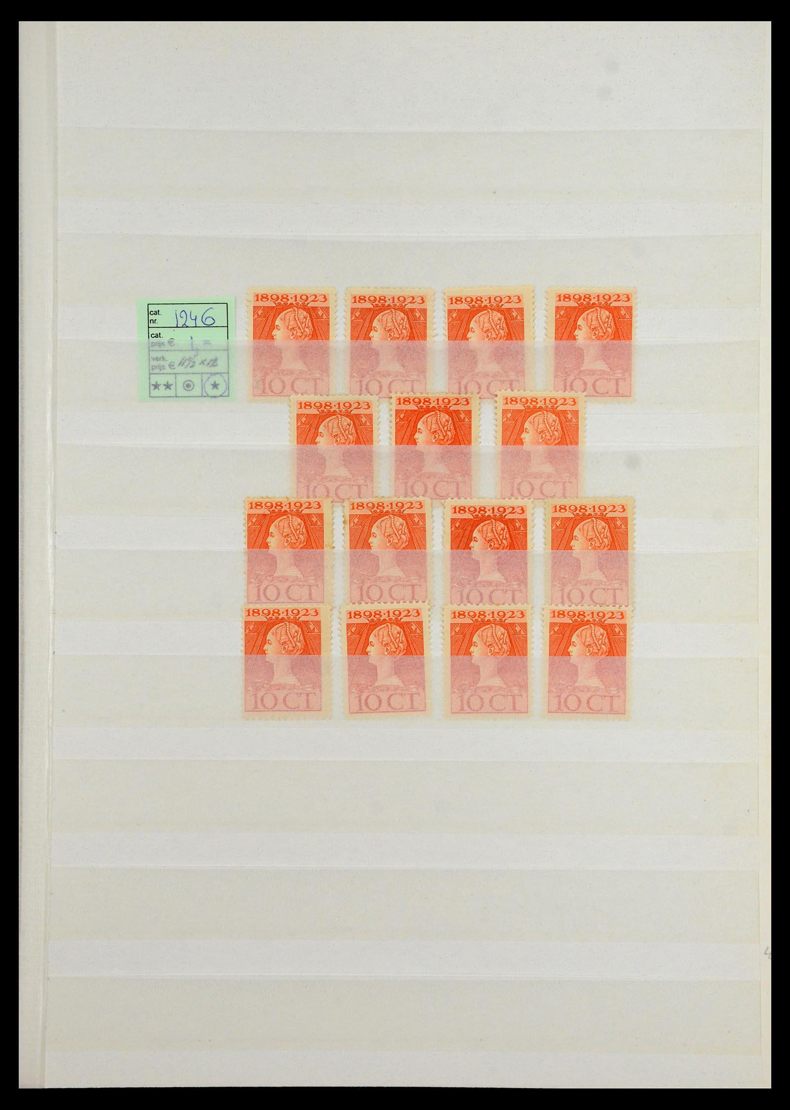 35895 034 - Postzegelverzameling 35895 Nederland emissie 1923.