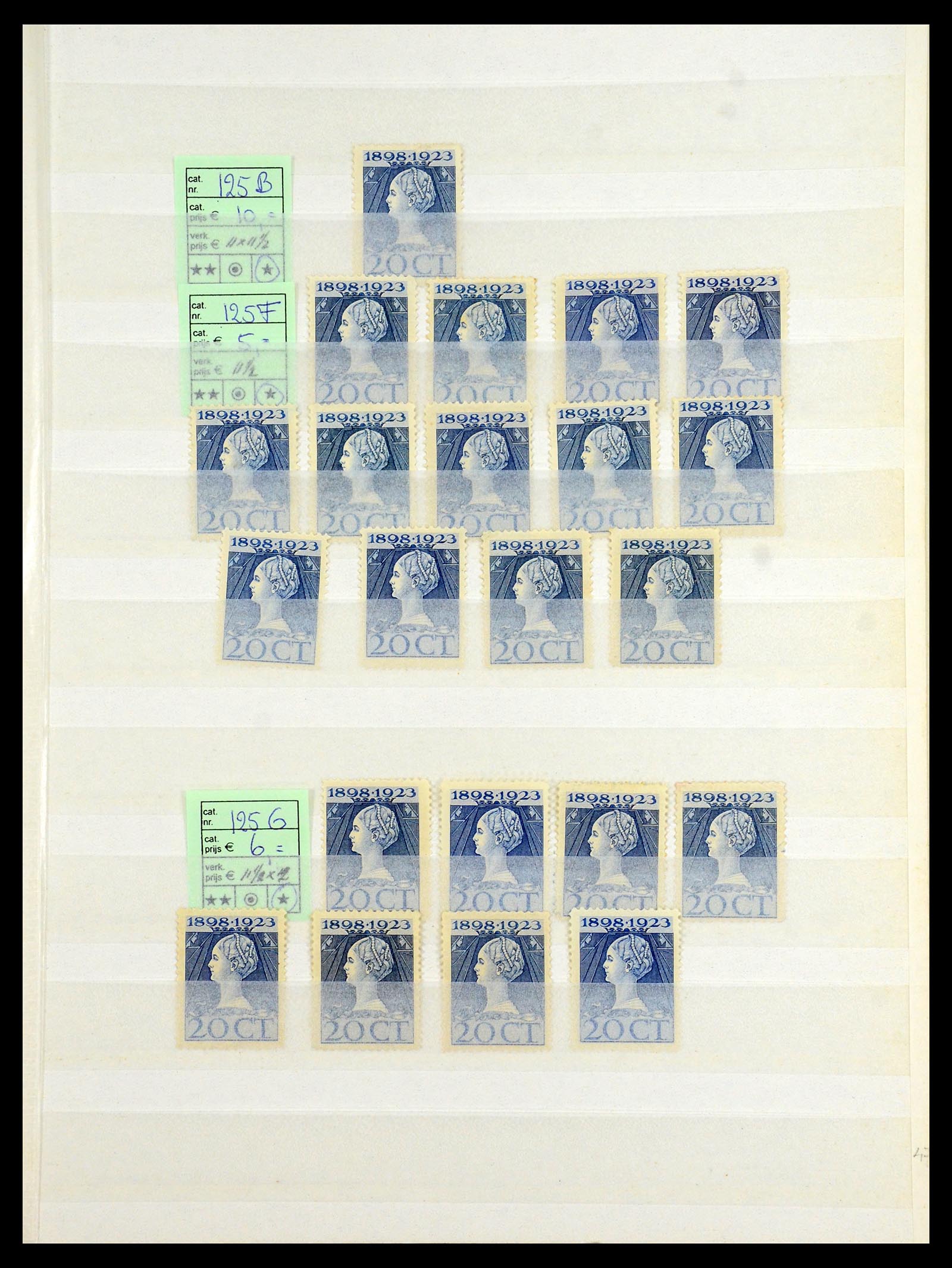 35895 038 - Postzegelverzameling 35895 Nederland emissie 1923.