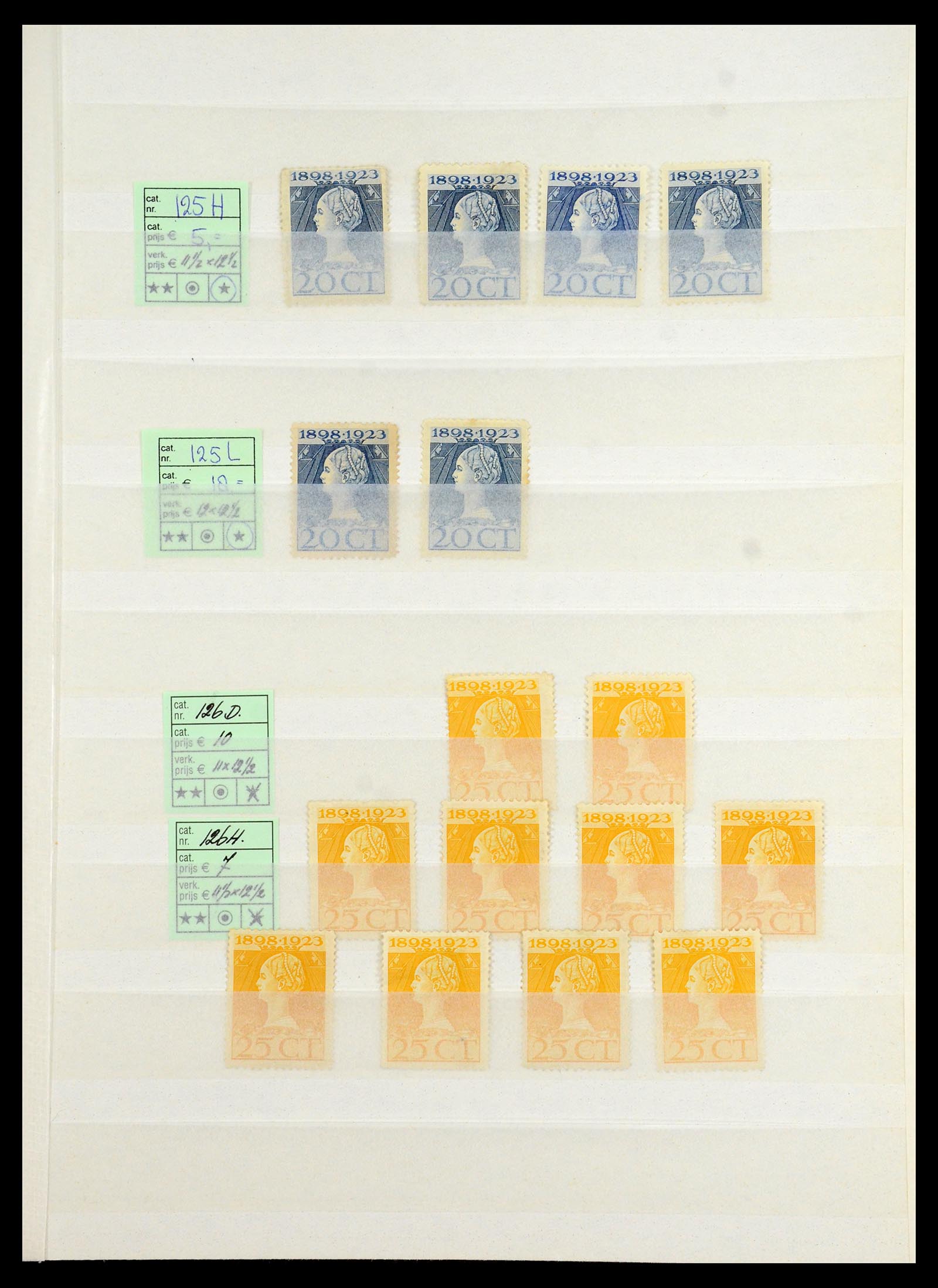 35895 040 - Postzegelverzameling 35895 Nederland emissie 1923.