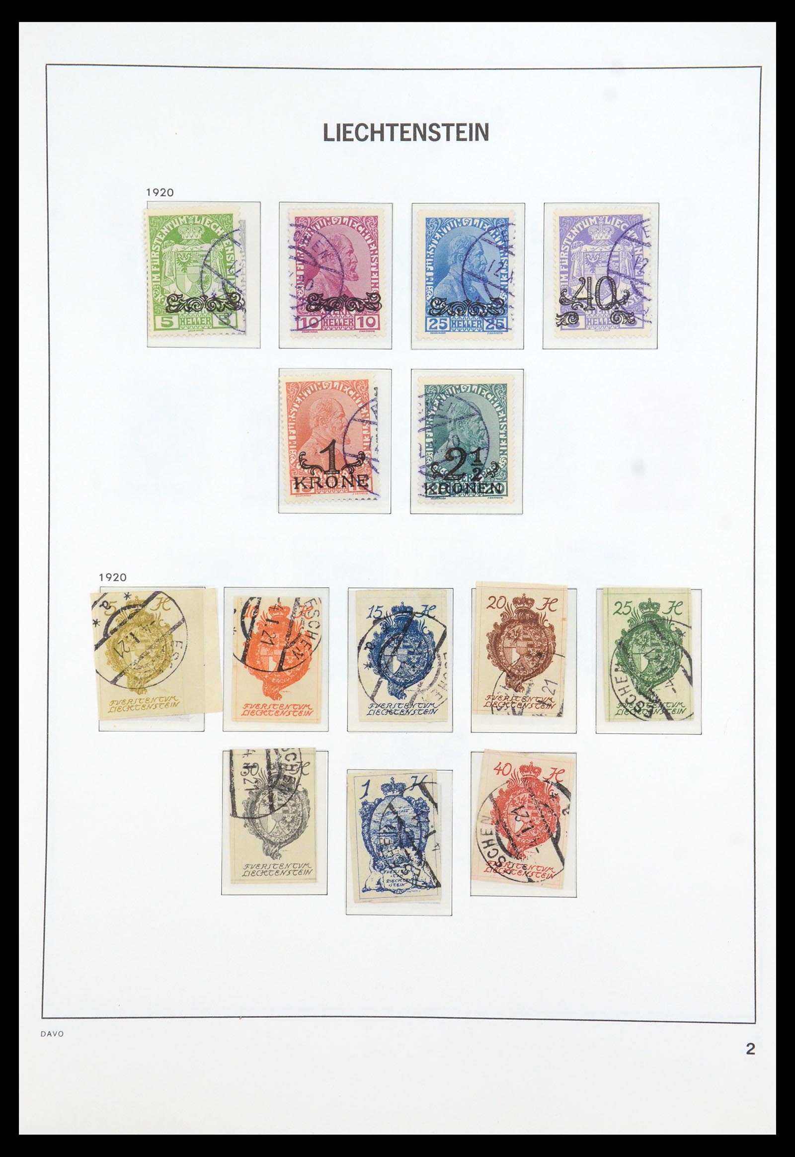 35896 002 - Stamp Collection 35896 Liechtenstein 1912-1990.