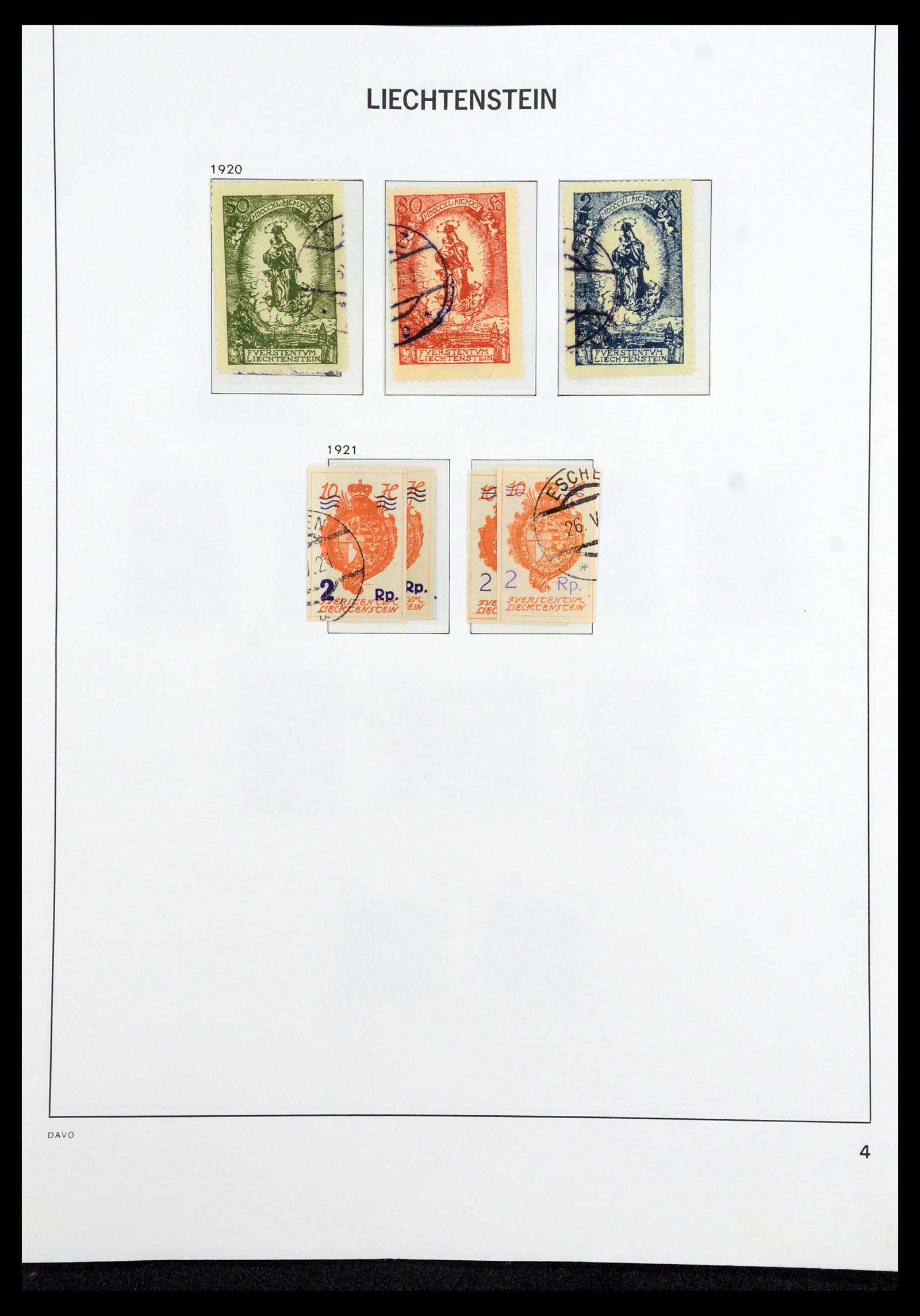 35896 004 - Postzegelverzameling 35896 Liechtenstein 1912-1990.