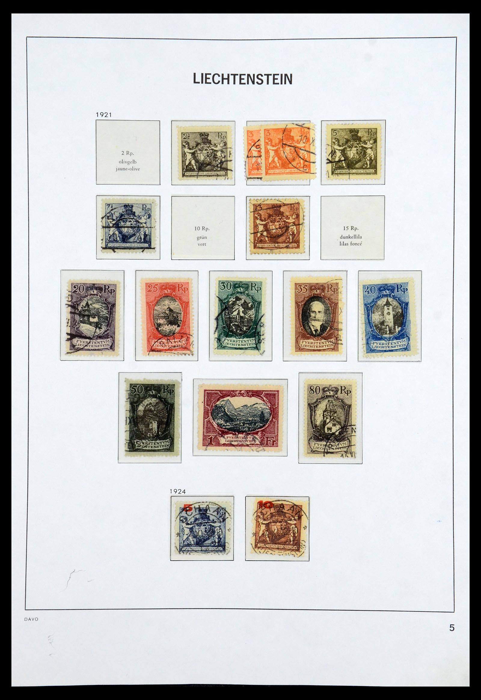 35896 005 - Postzegelverzameling 35896 Liechtenstein 1912-1990.