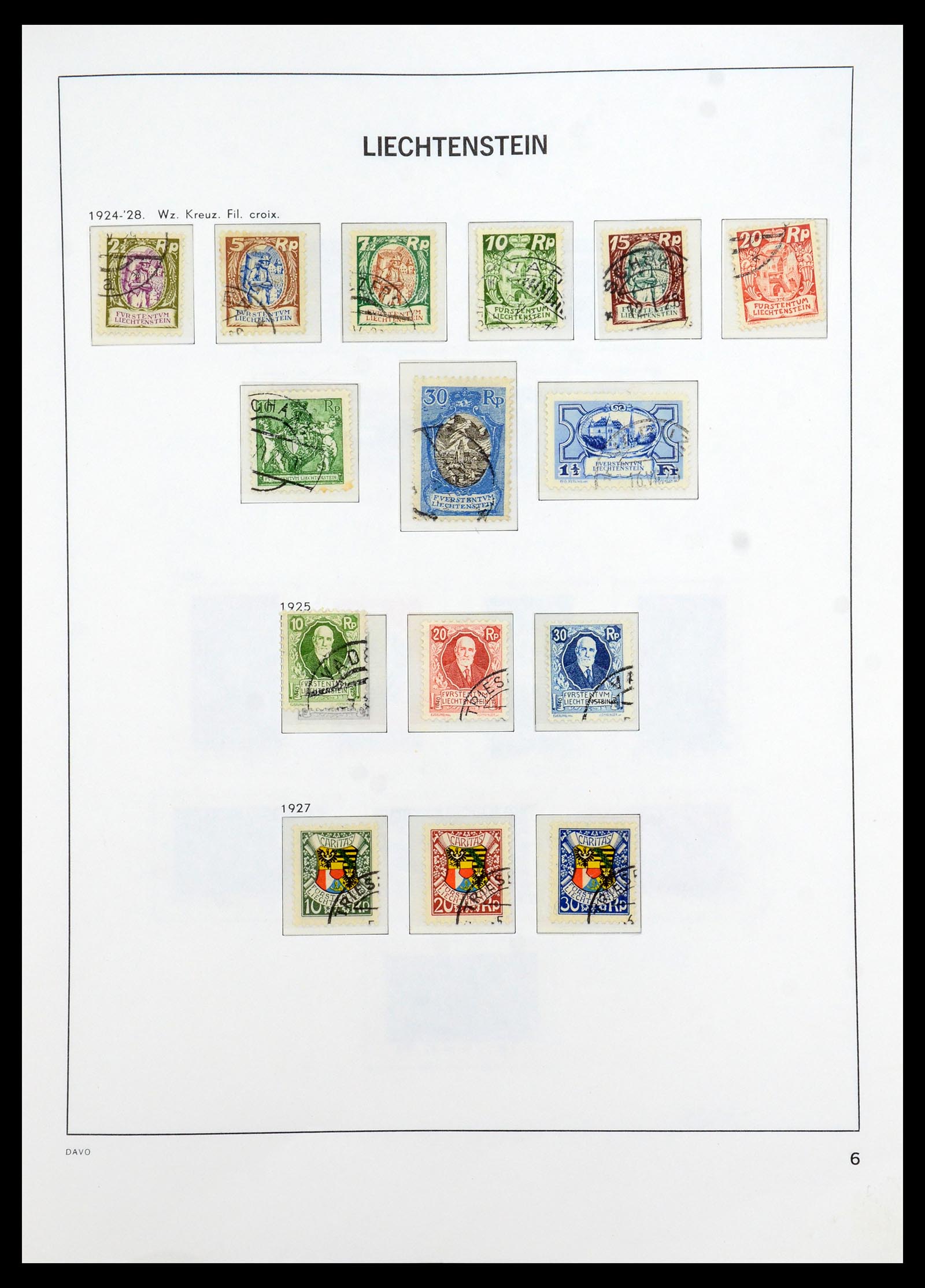 35896 007 - Postzegelverzameling 35896 Liechtenstein 1912-1990.