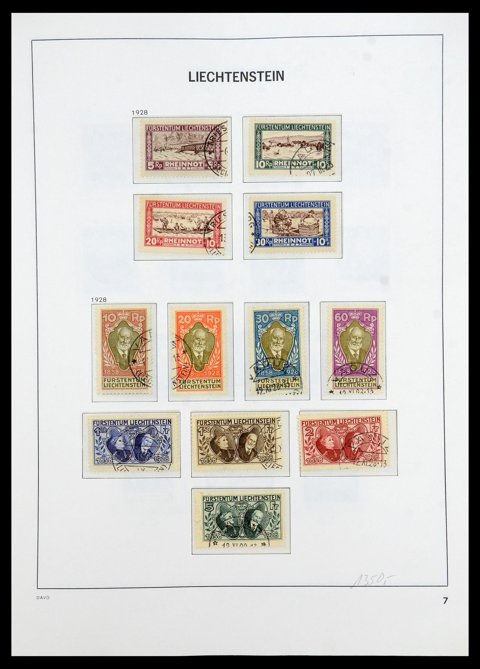 35896 008 - Stamp Collection 35896 Liechtenstein 1912-1990.