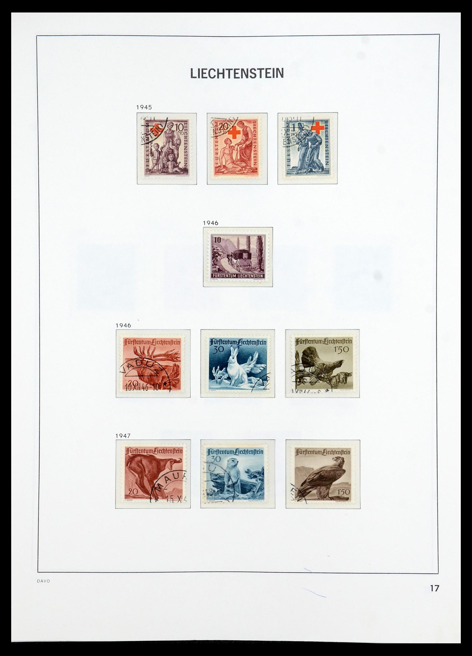 35896 018 - Stamp Collection 35896 Liechtenstein 1912-1990.